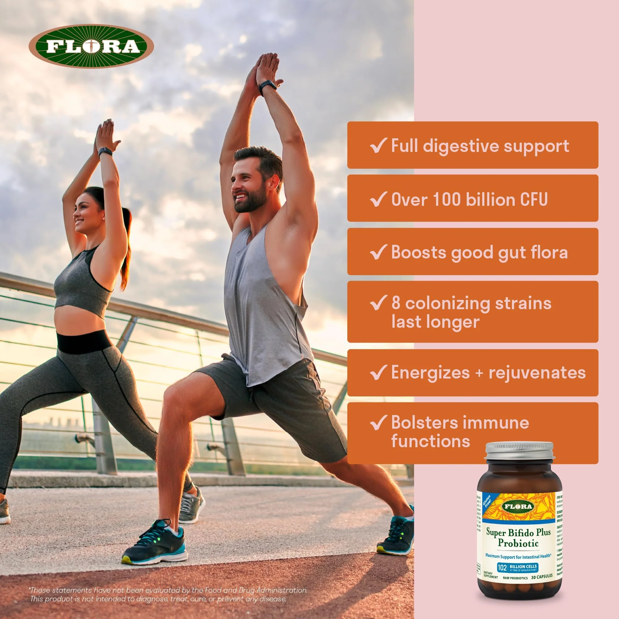 Flora Super Bifido Plus 102 Billion CFU | Raw Probiotics for Digestive Balance - 30 Veg Capsules - Image 4