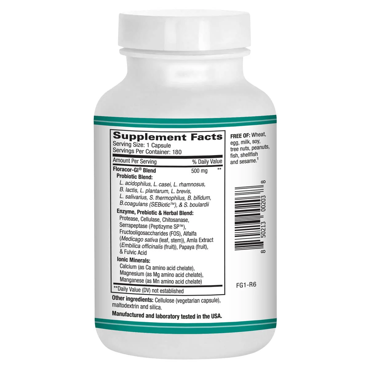 Floracor-GI Probiotics & Enzymes for Digestive Health – 180 Vegetarian Capsules - Image 4