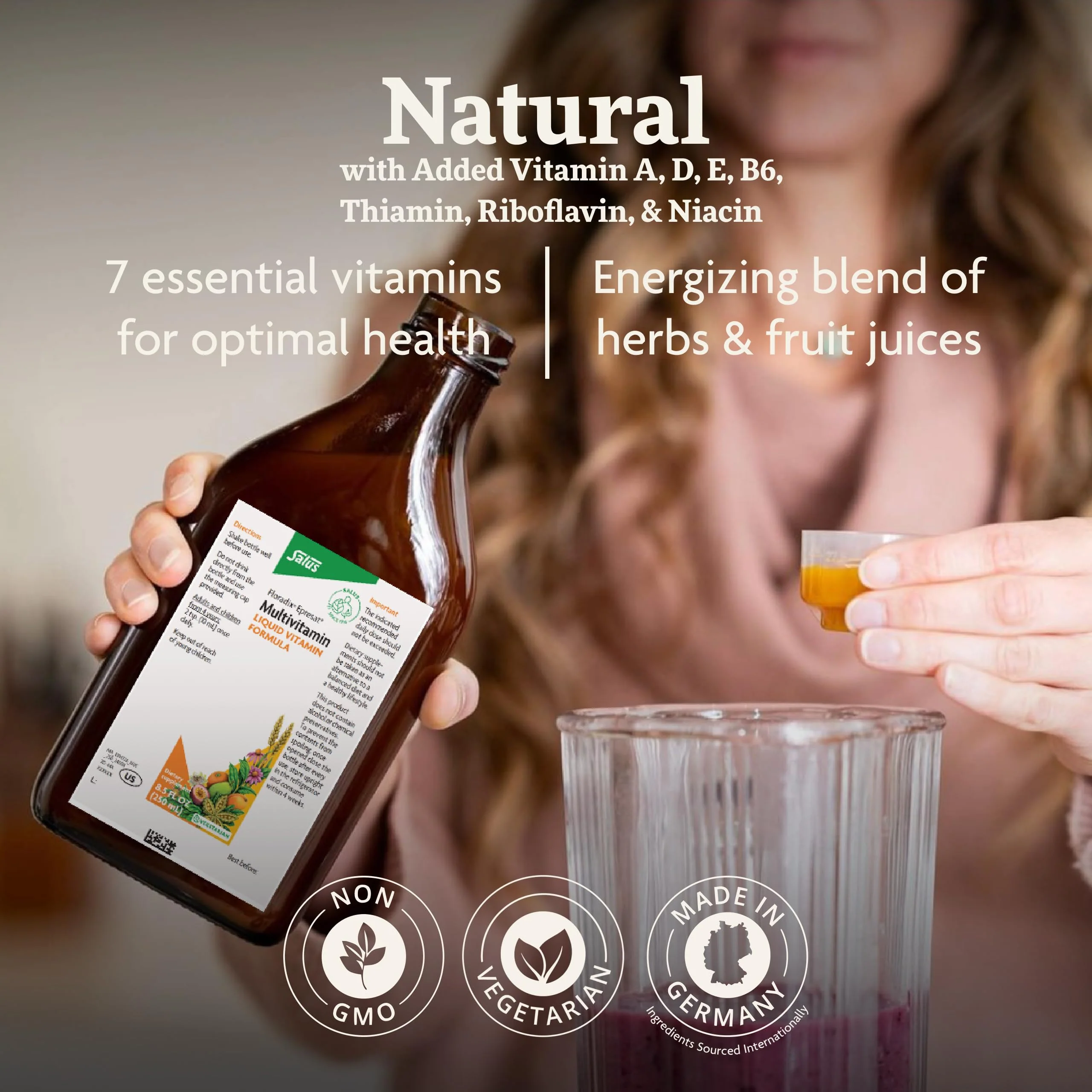 Floradix Epresat Adult Liquid Multivitamin – Herbal, Vegetarian, Non-GMO Support for Daily Energy & Liver Health | 16.9 fl oz - Image 3