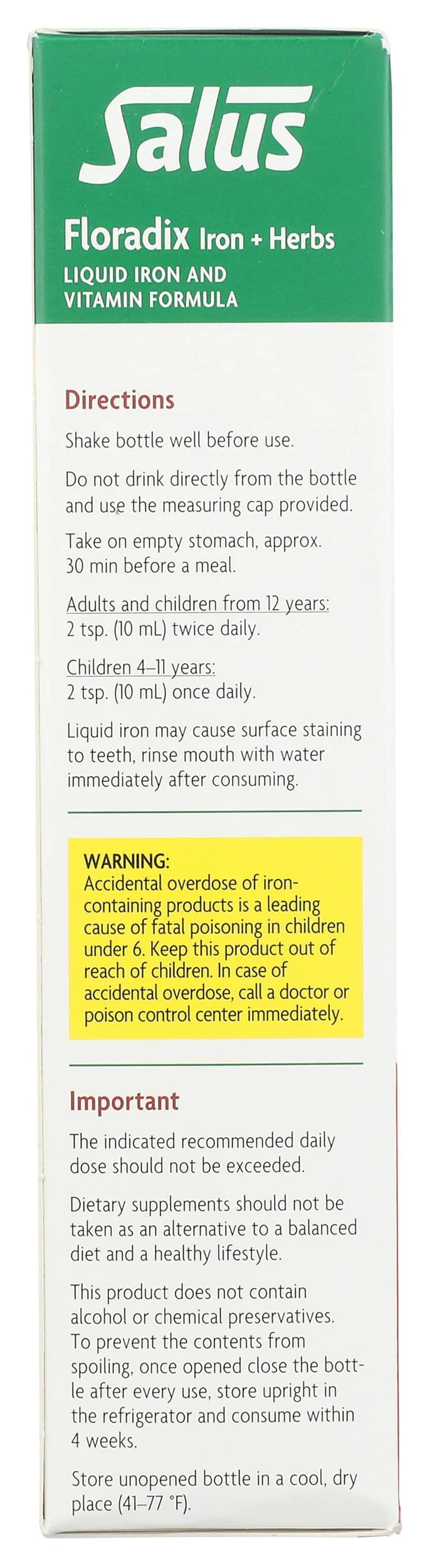 Floradix Floravital Liquid Iron & Vitamin Formula 8.5 fl oz (250 ml) Made in Germany - 3 Pack - Image 4