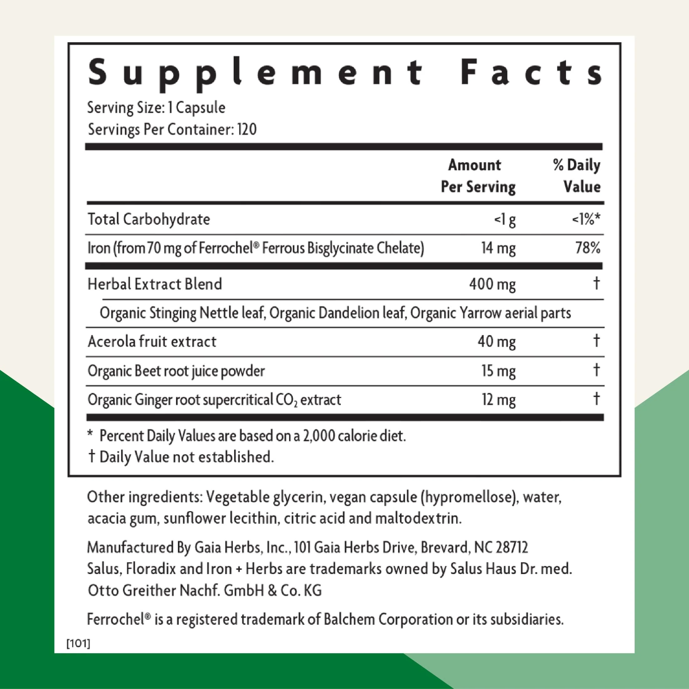 Floradix Iron + Herbs – Vegan Liquid Iron for Energy Support (120 Phyto-Caps) - Image 11