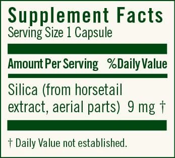 FloraSil Silica Supplement - Natural Beauty Support for Hair, Skin, Nails & Bones - Plant-Based Silica (180 Capsules) - Image 2