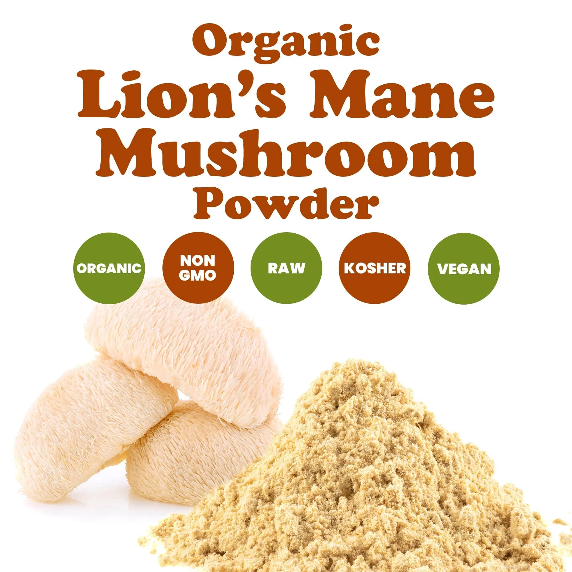 Food to Live Organic Lion's Mane Mushroom Powder 16 lb - Non-GMO & Vegan Brain Health - Image 4