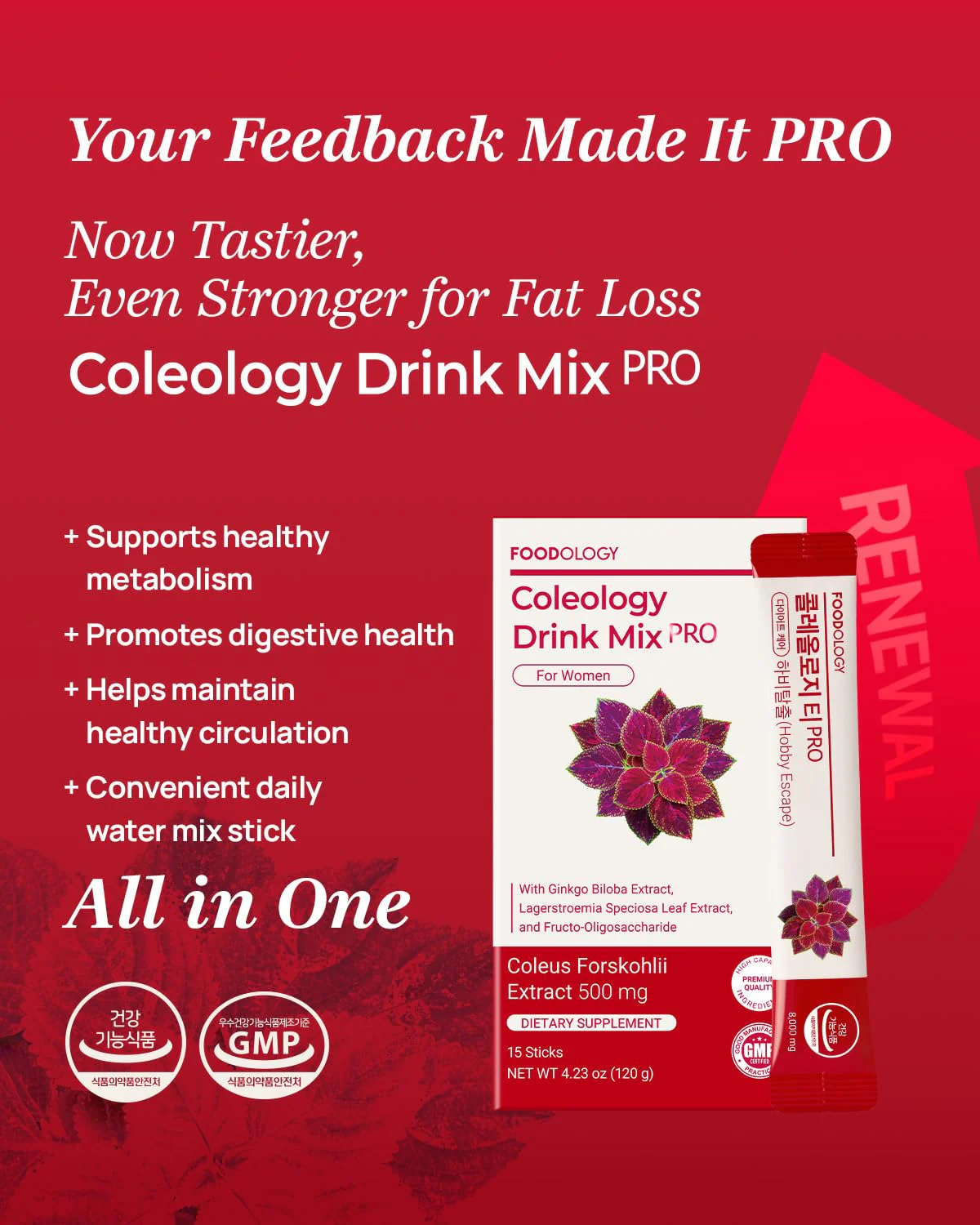 FOODOLOGY Coleology Drink Mix PRO (15 Days) – Pomegranate Wellness Drink - Image 3