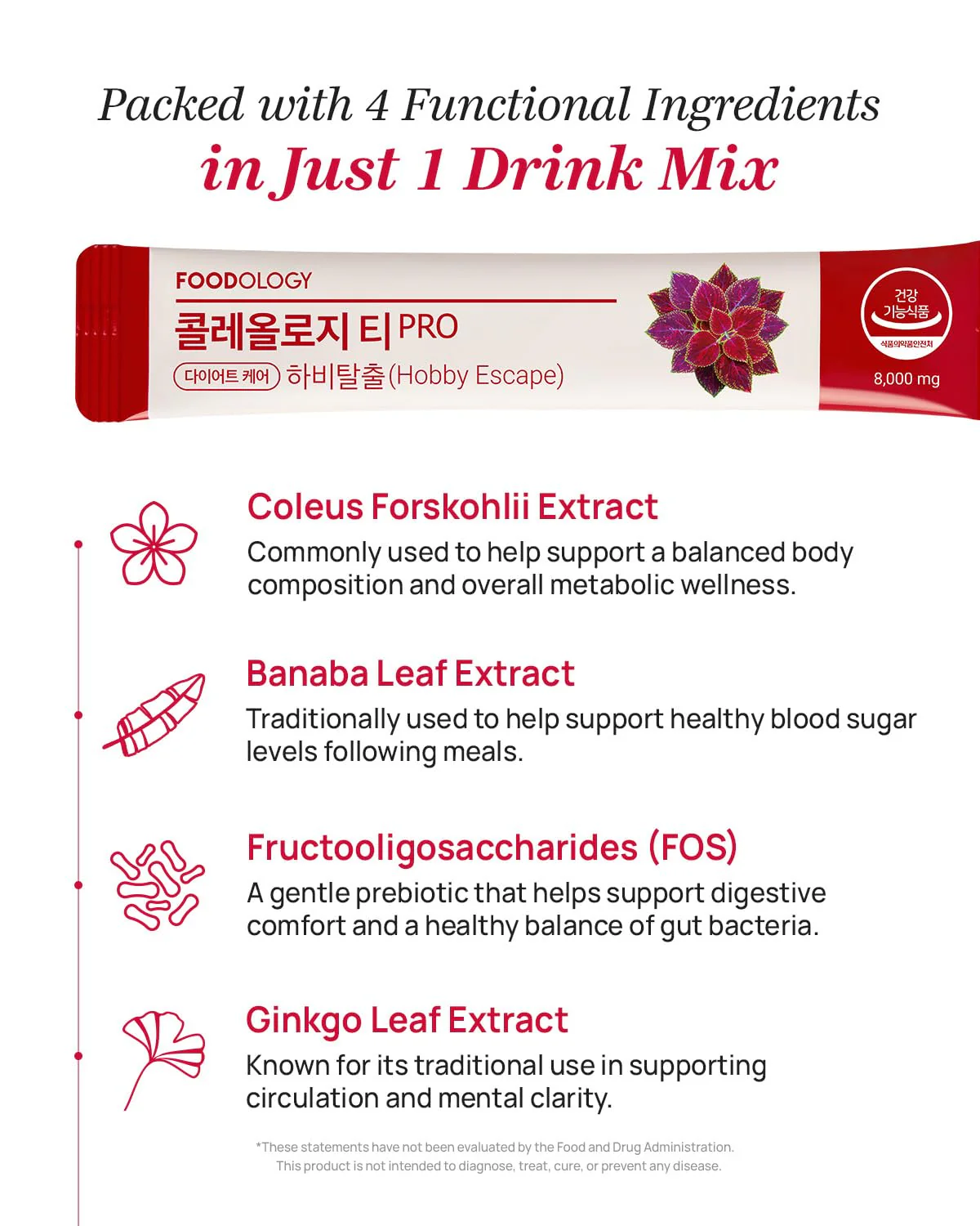 FOODOLOGY Coleology Drink Mix PRO (15 Days) – Pomegranate Wellness Drink - Image 5