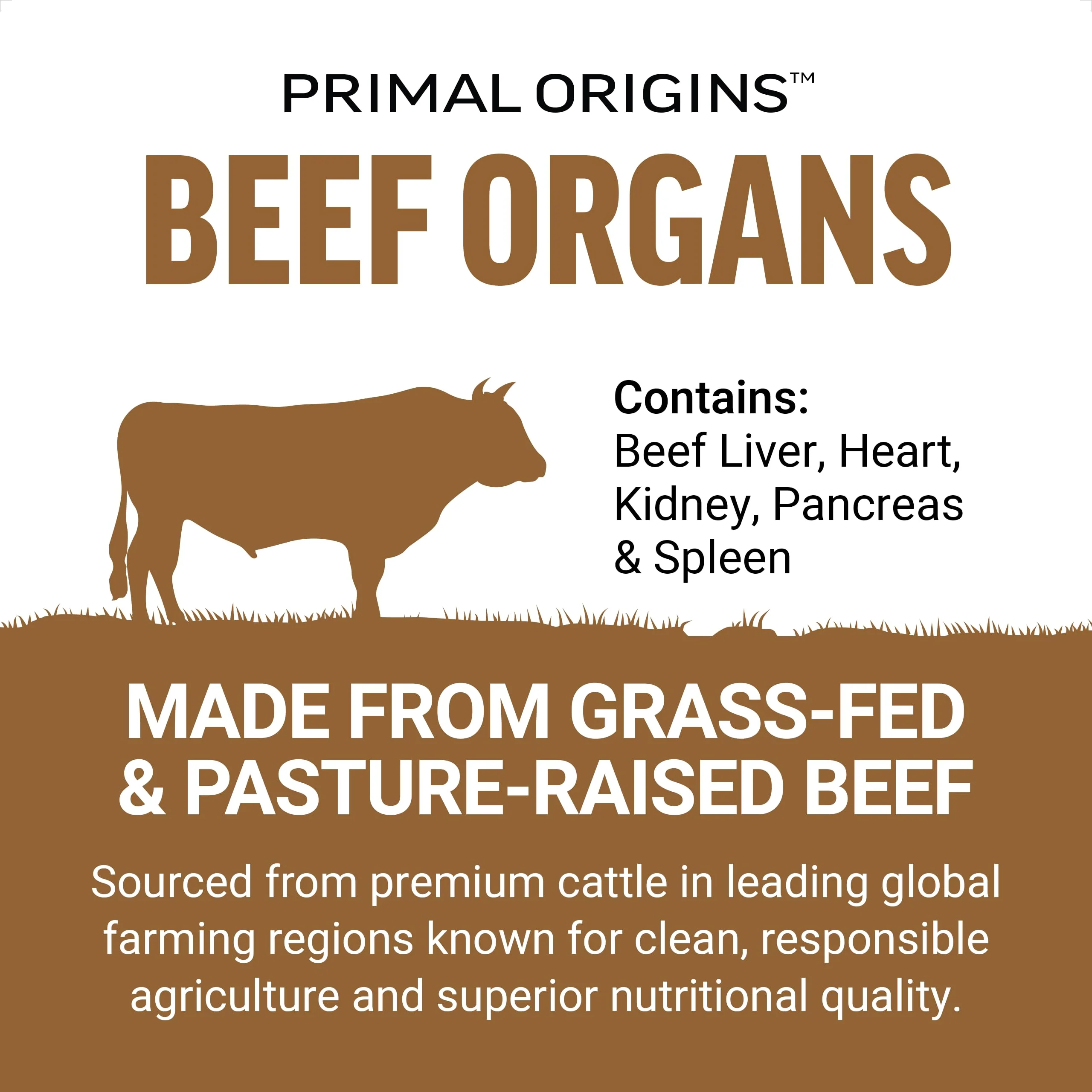 FORCE FACTOR Primal Origins Grass-Fed Beef Organs – Liver, Heart, Kidney, Pancreas & Spleen | 3500mg, 150 Capsules - Image 4