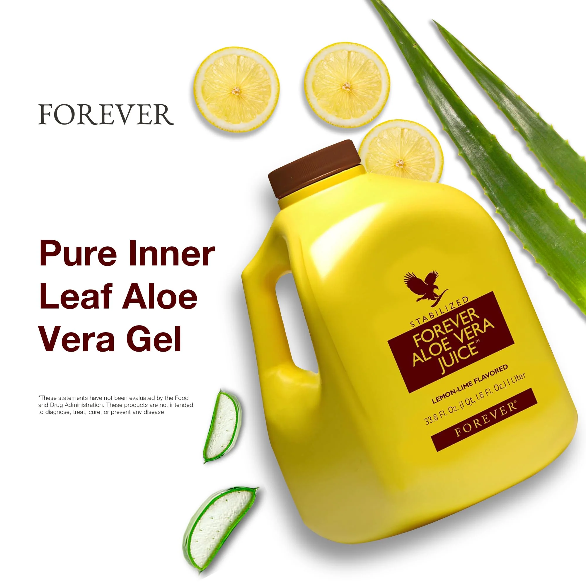 Forever Living Aloe Vera Juice Lemon Lime – Pure Inner Leaf Gel, 1L x2 - Image 10