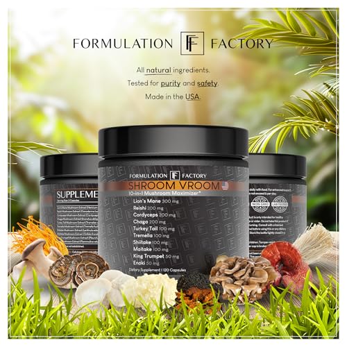 Formulation Factory Shroom Vroom 10-in-1 Mushroom Supplement — Focus, Energy & Immune Support - Image 11