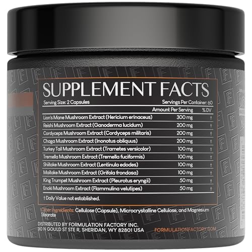 Formulation Factory Shroom Vroom 10-in-1 Mushroom Supplement — Focus, Energy & Immune Support - Image 3