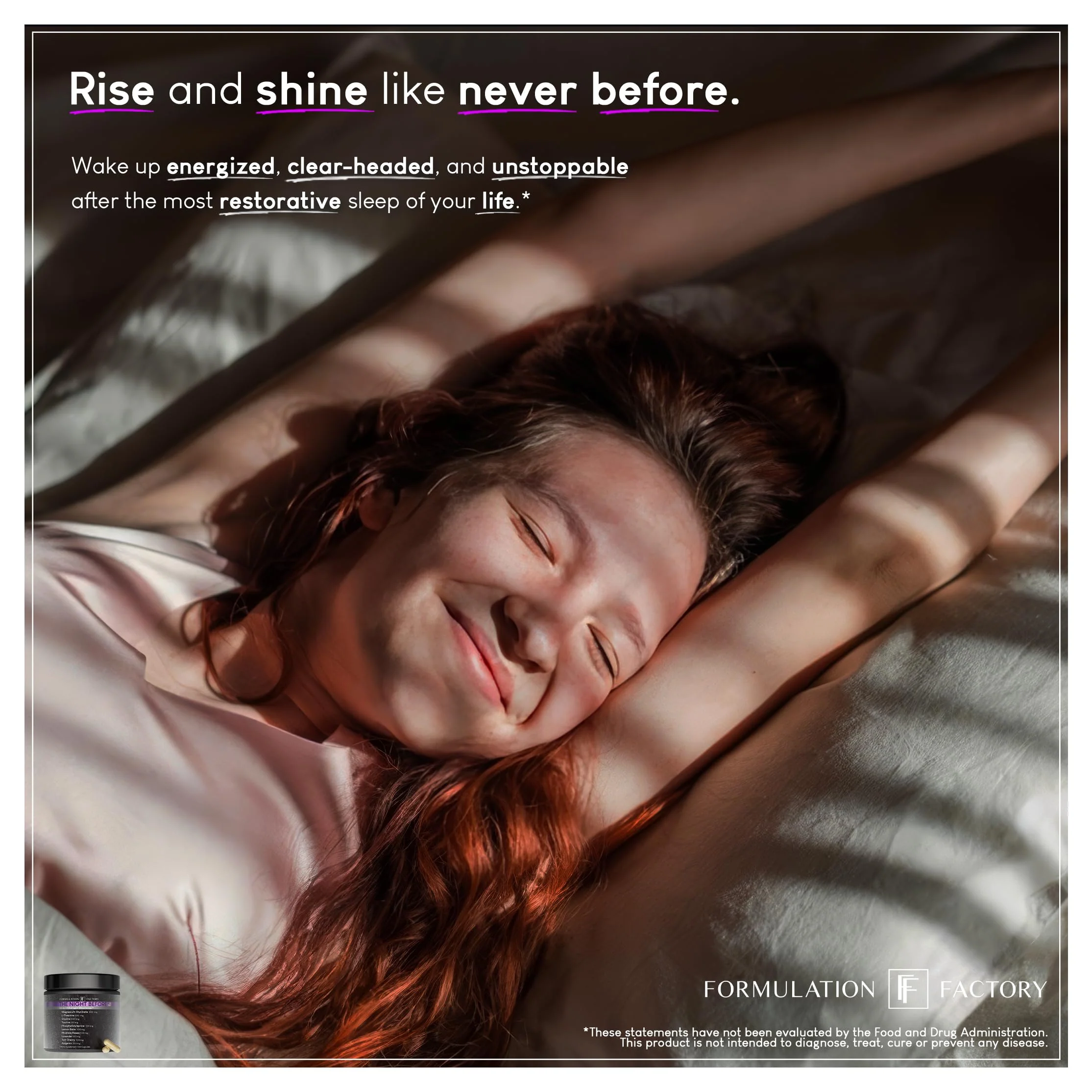 Formulation Factory The Night Before 10-in-1 Midnight Maximizer Sleep Supplement — Magnesium Glycinate, L-Theanine & More (360 Capsules, 6 Months) - Image 7
