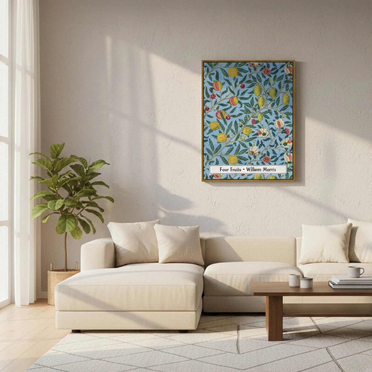 "Four Fruits" by William Morris on Canvas, Framed Prints, Framed Canvas, Acrylic or Print-only - Image 4