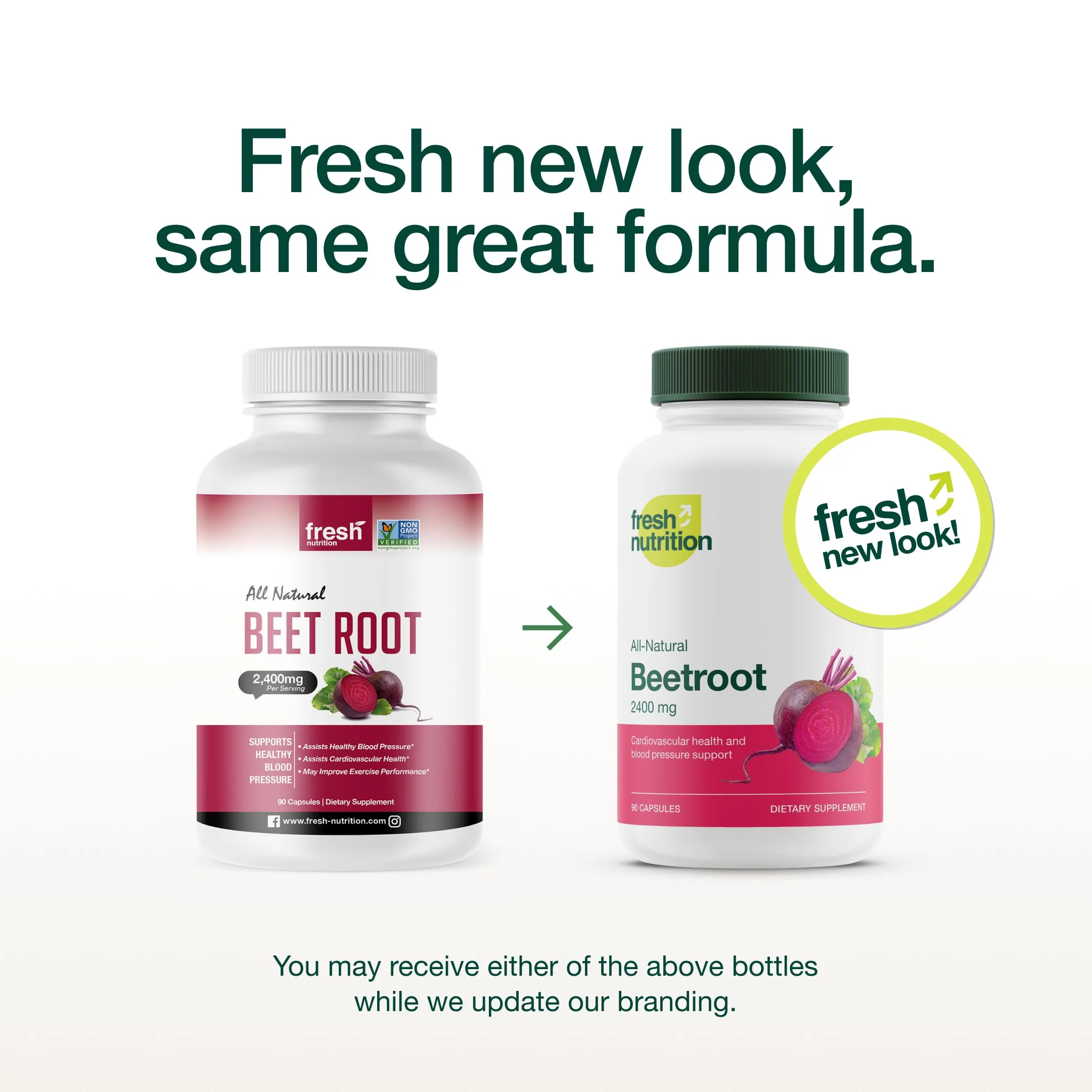 Fresh Nutrition Organic Beet Root Capsules – 2400mg Potent, Vegan, Gluten-Free (90 Caps x2) - Image 2