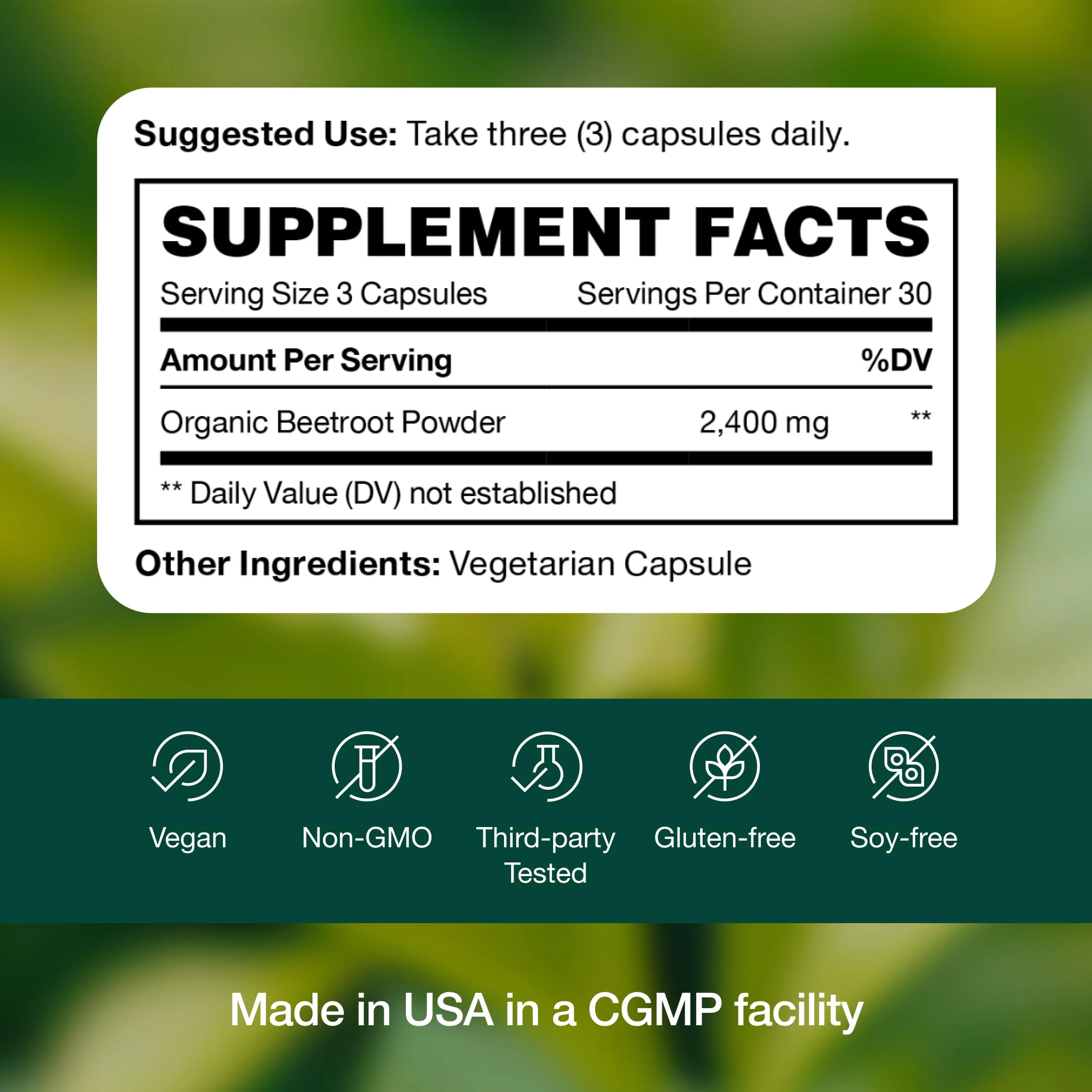Fresh Nutrition Organic Beet Root Capsules – 2400mg Potent, Vegan, Gluten-Free (90 Caps x2) - Image 7