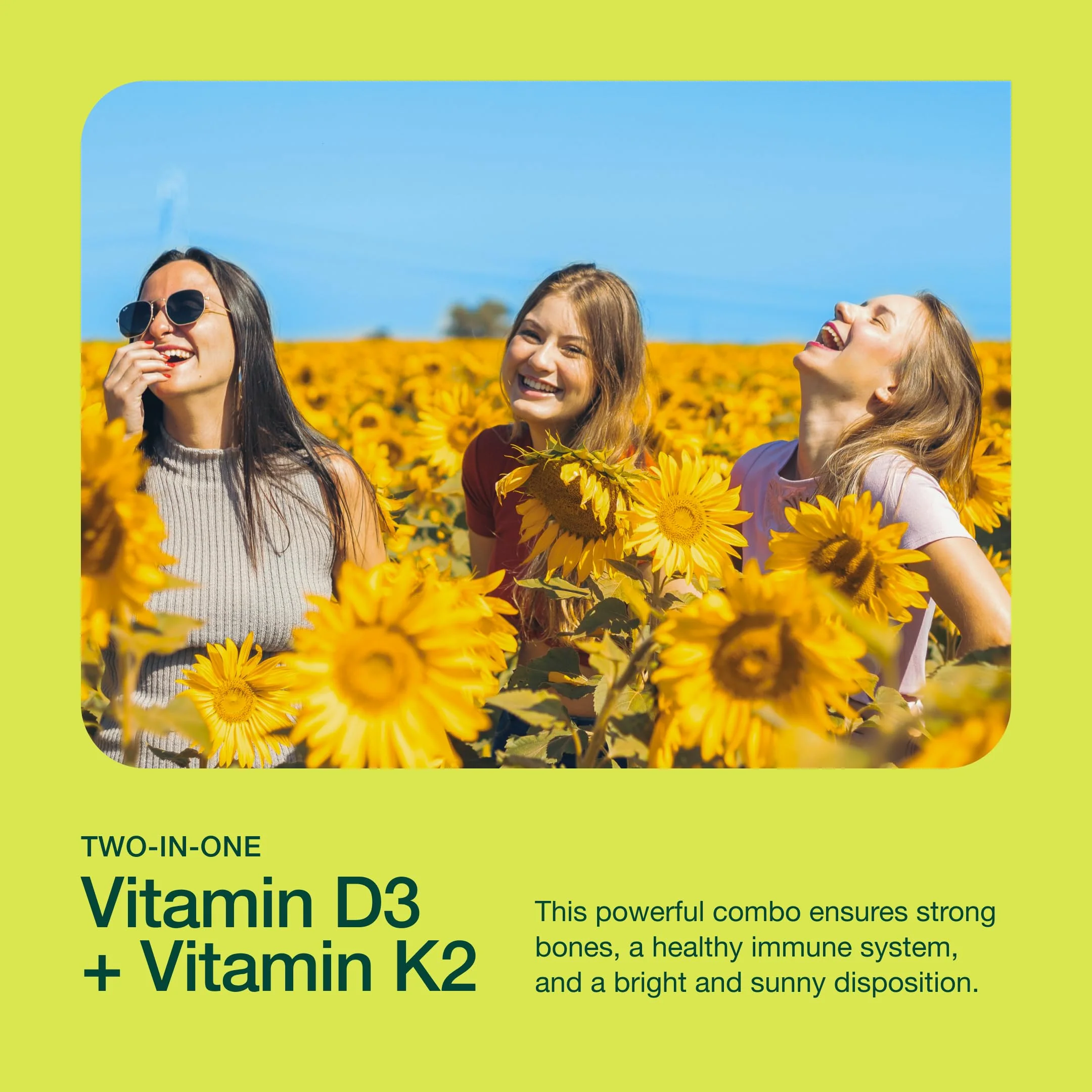 Fresh Nutrition Vegan Vitamin D3 + K2 Capsules – 5000 IU D3 + 100 mcg K2 MK-7 (Pack of 2) - Image 4