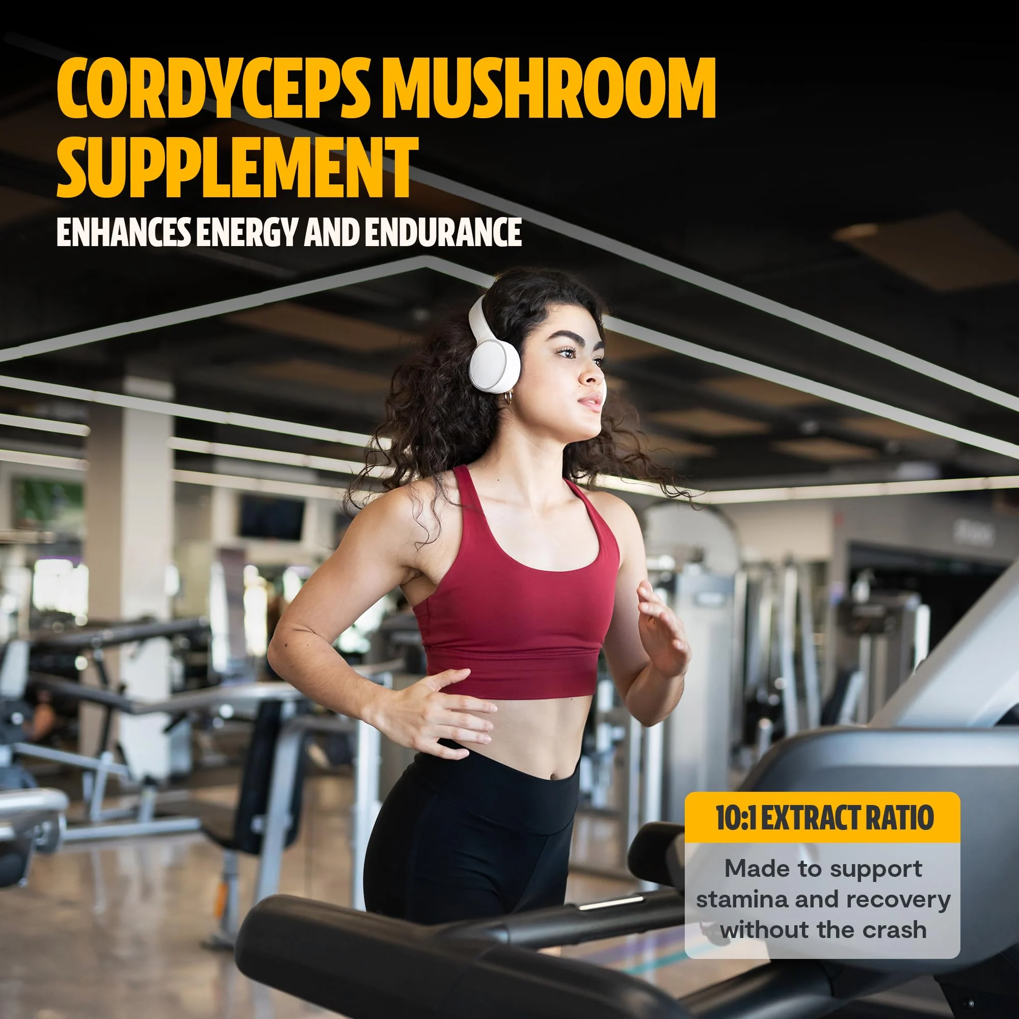 FreshCap Mushrooms Cordyceps Capsules 10,000mg | Energy Support & Nootropic - Image 13