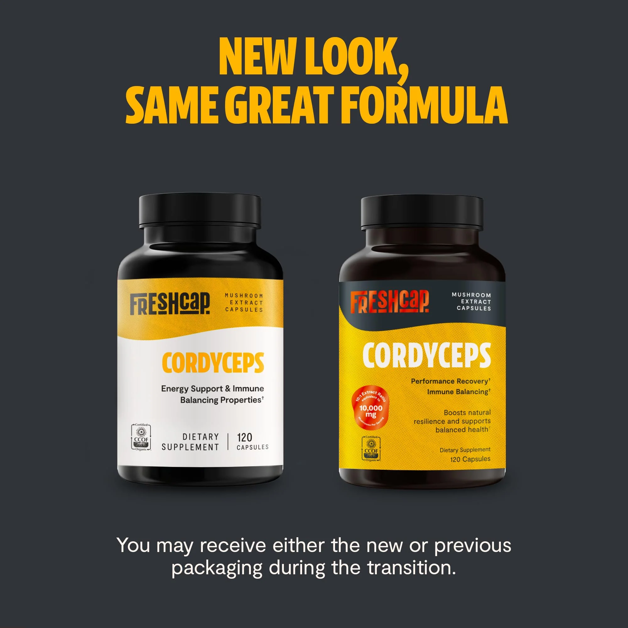FreshCap Mushrooms Cordyceps Capsules 10,000mg | Energy Support & Nootropic - Image 9