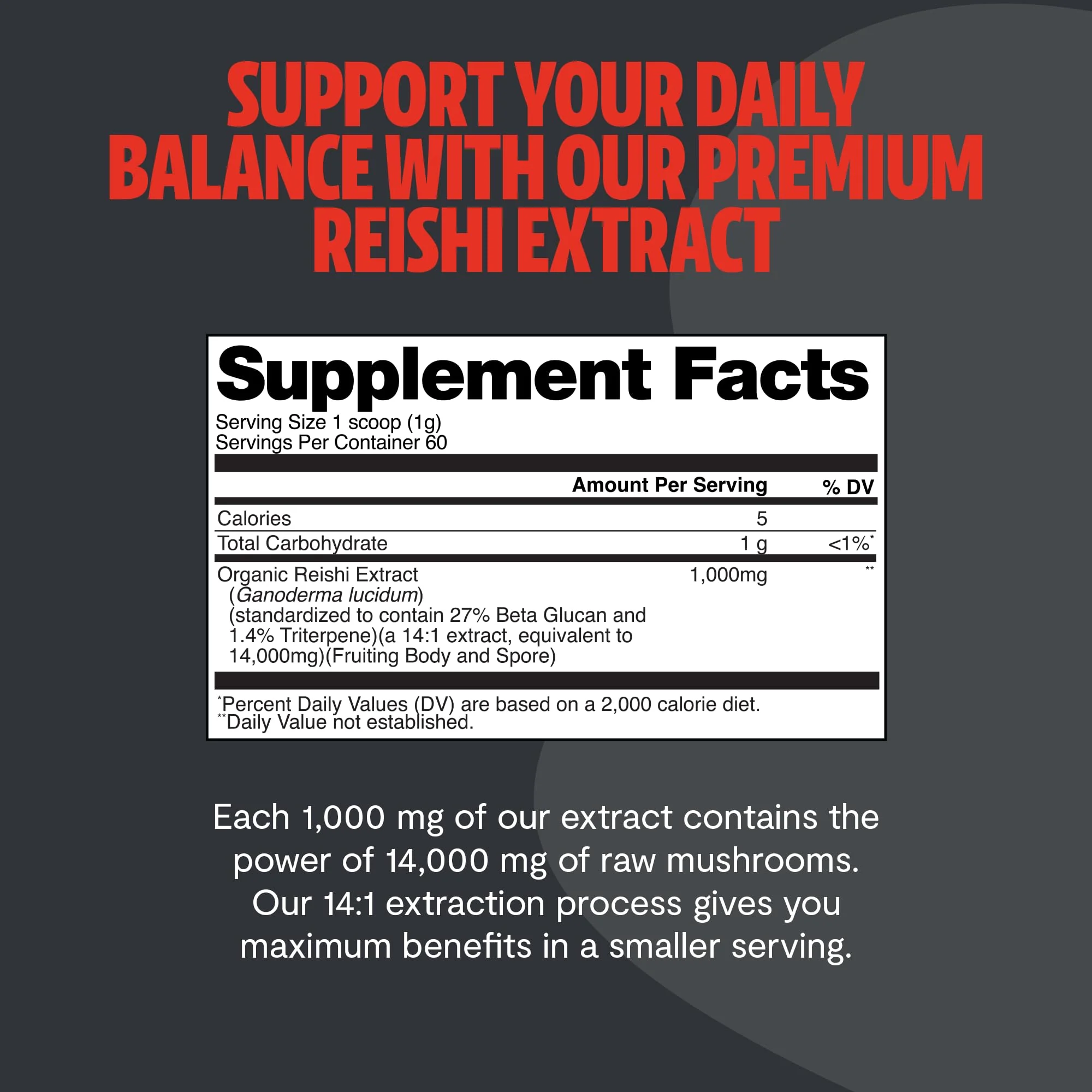 FreshCap Mushrooms Reishi Powder — 14,000mg Organic Dual-Extract, 60 Servings - Image 14