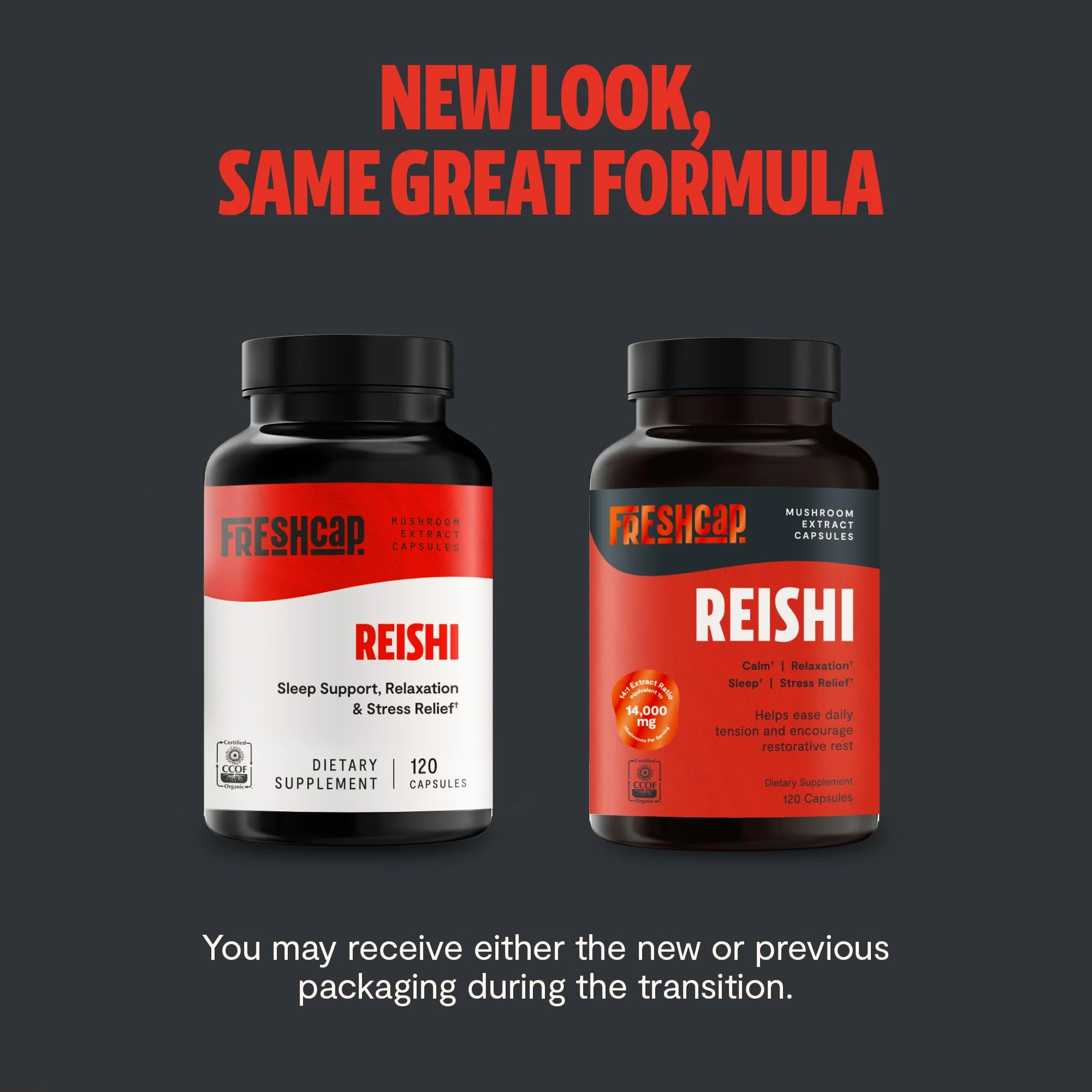 FreshCap Mushrooms Reishi Supplement 14,000mg per Serving | Dual-Extracted Capsules - Image 10