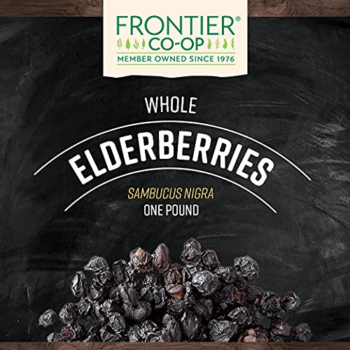 Frontier Co-op Dried Elderberries — European Whole, Non-GMO, Kosher, 16 oz (Pack of 2) - Image 2