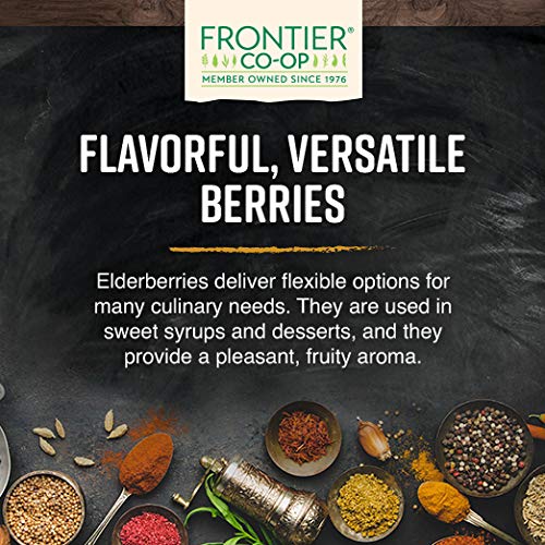 Frontier Co-op Dried Elderberries — European Whole, Non-GMO, Kosher, 16 oz (Pack of 2) - Image 3