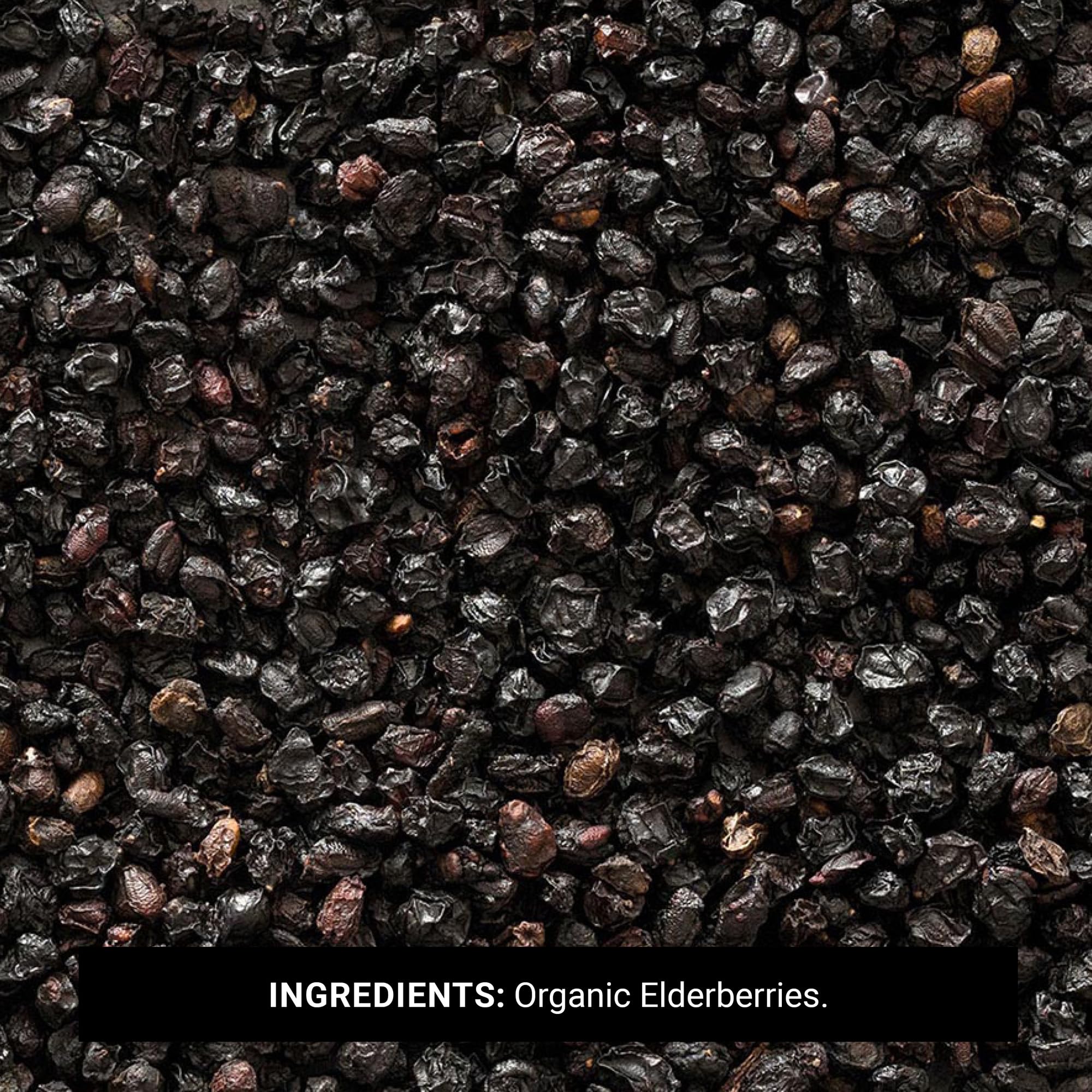 Frontier Co-op Organic Dried Elderberries, European Whole — Non-GMO, Kosher, 16 oz (Pack of 2) - Image 10