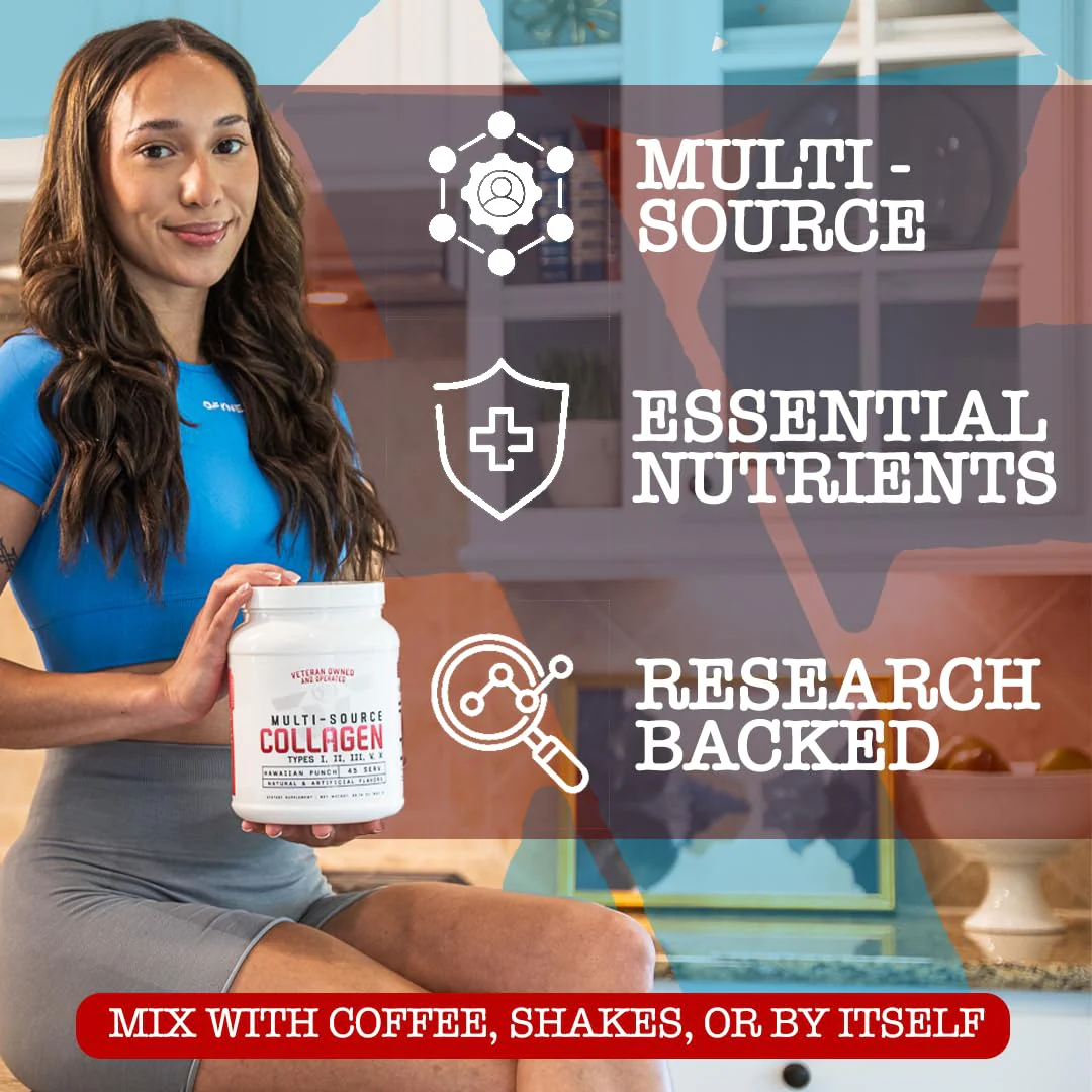 FRONTLINE FORMULATIONS Multi-Source Collagen – Hair, Skin & Nails (Caramel Mocha) - Image 4