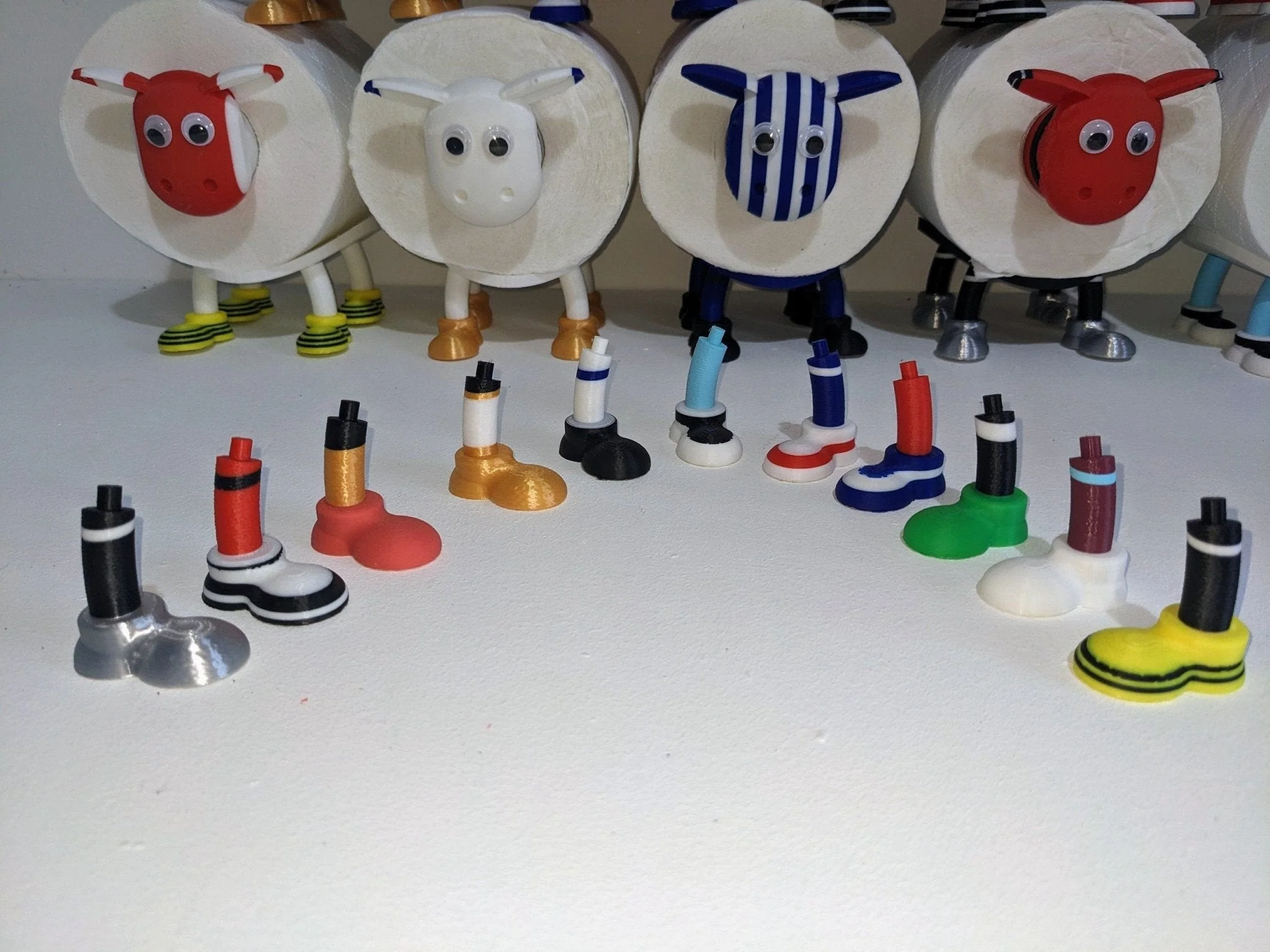 Fulham FC Premier Sheep spare toilet roll holder 2025 shirt with customised choice of football boots. pin badge not included - Image 7