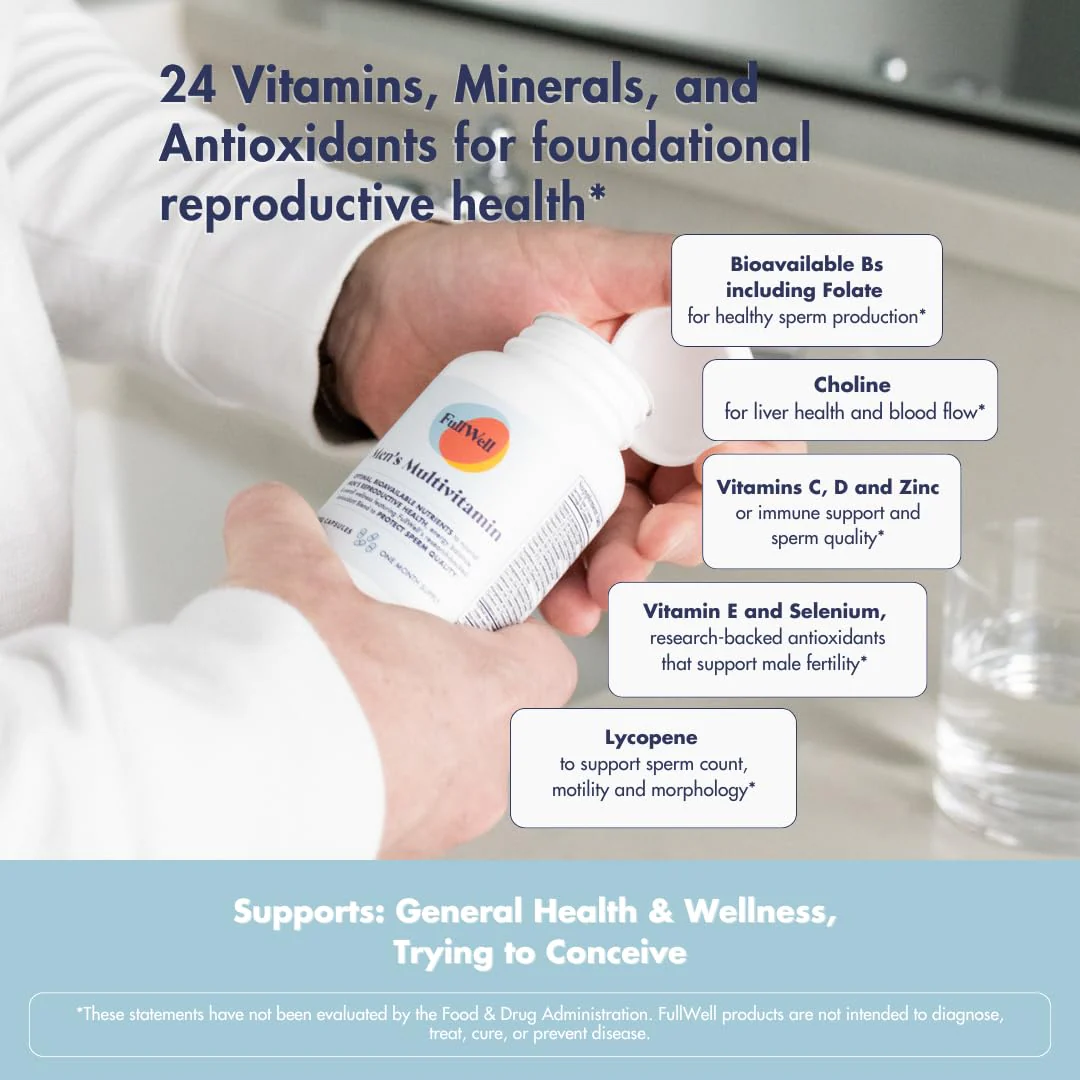 FullWell Fertility Multivitamin for Men & Women | Daily Conception Support & Sperm Health | Dietitian-Formulated - Image 13