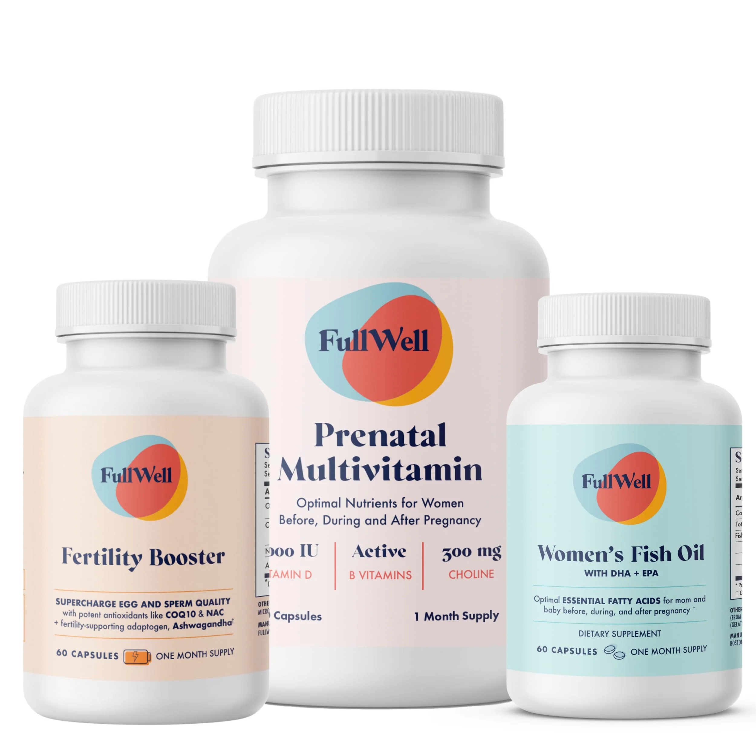 FullWell Fertility Trio – Prenatal Vitamin + DHA & Fertility Booster | 26+ Nutrients, Non-GMO, 3rd-Party Tested, 30 Servings - Image 11