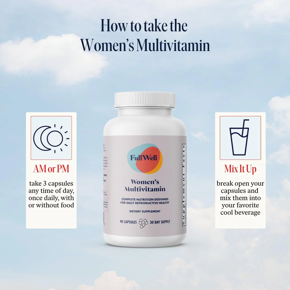 FullWell Women’s Multivitamin for Hormone & Reproductive Health | CoQ10, Magnesium & PQQ, 30 Servings - Image 12