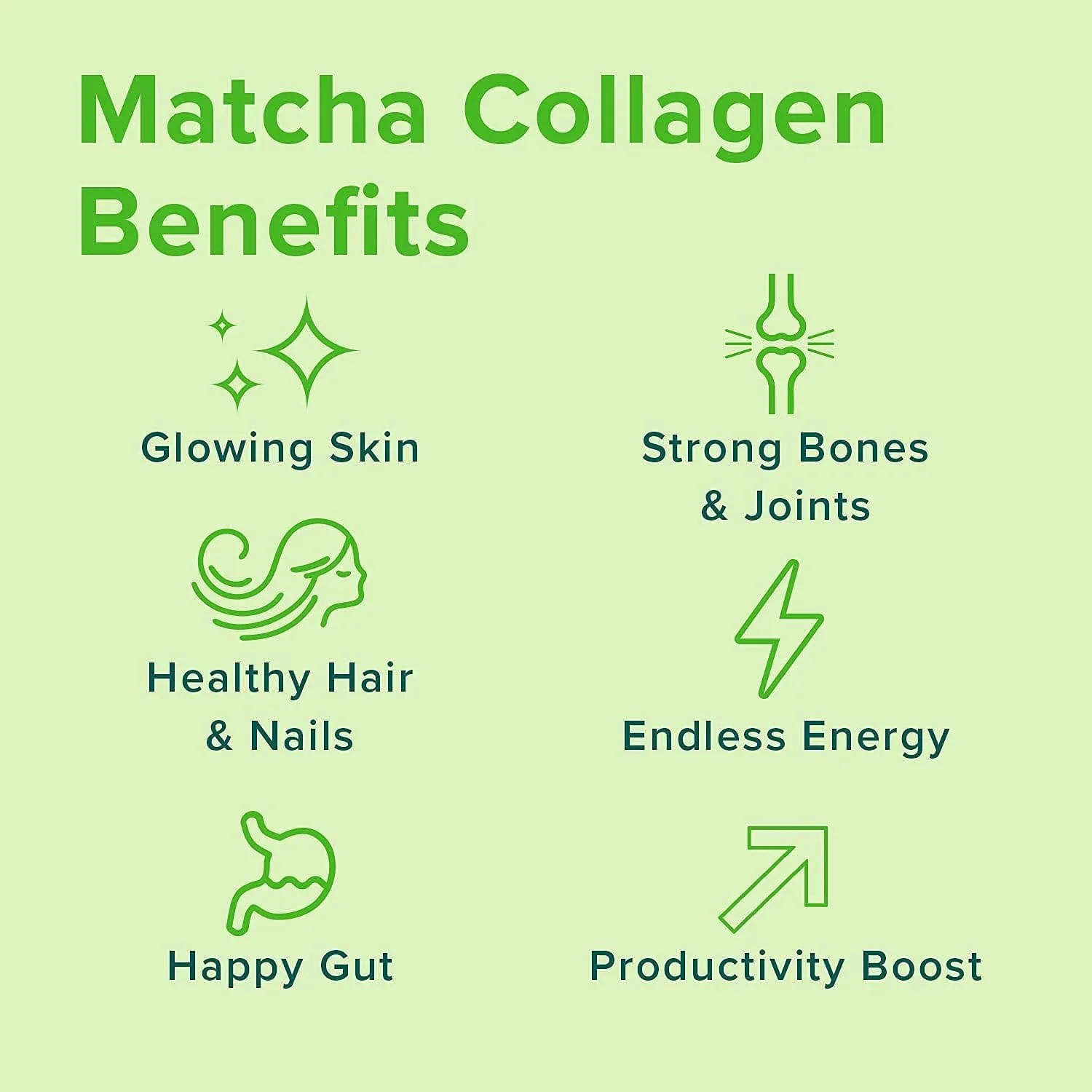 Further Food Matcha Collagen Peptides Powder – Organic Matcha & Cordyceps, 10.62 oz - Image 4