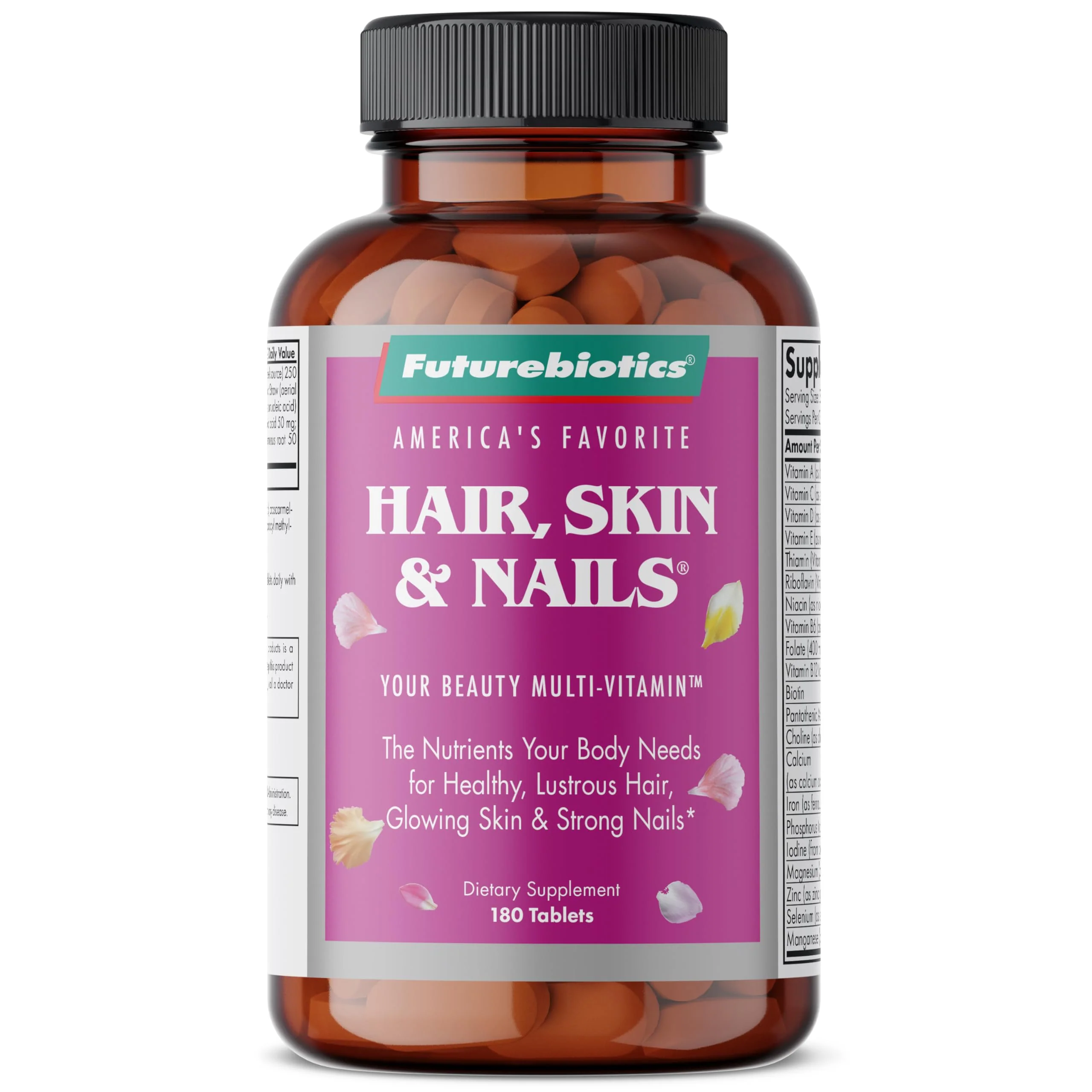 Futurebiotics Hair, Skin & Nails Beauty Multivitamin with Biotin – 180 Tablets (Pack of 2) - Image 5