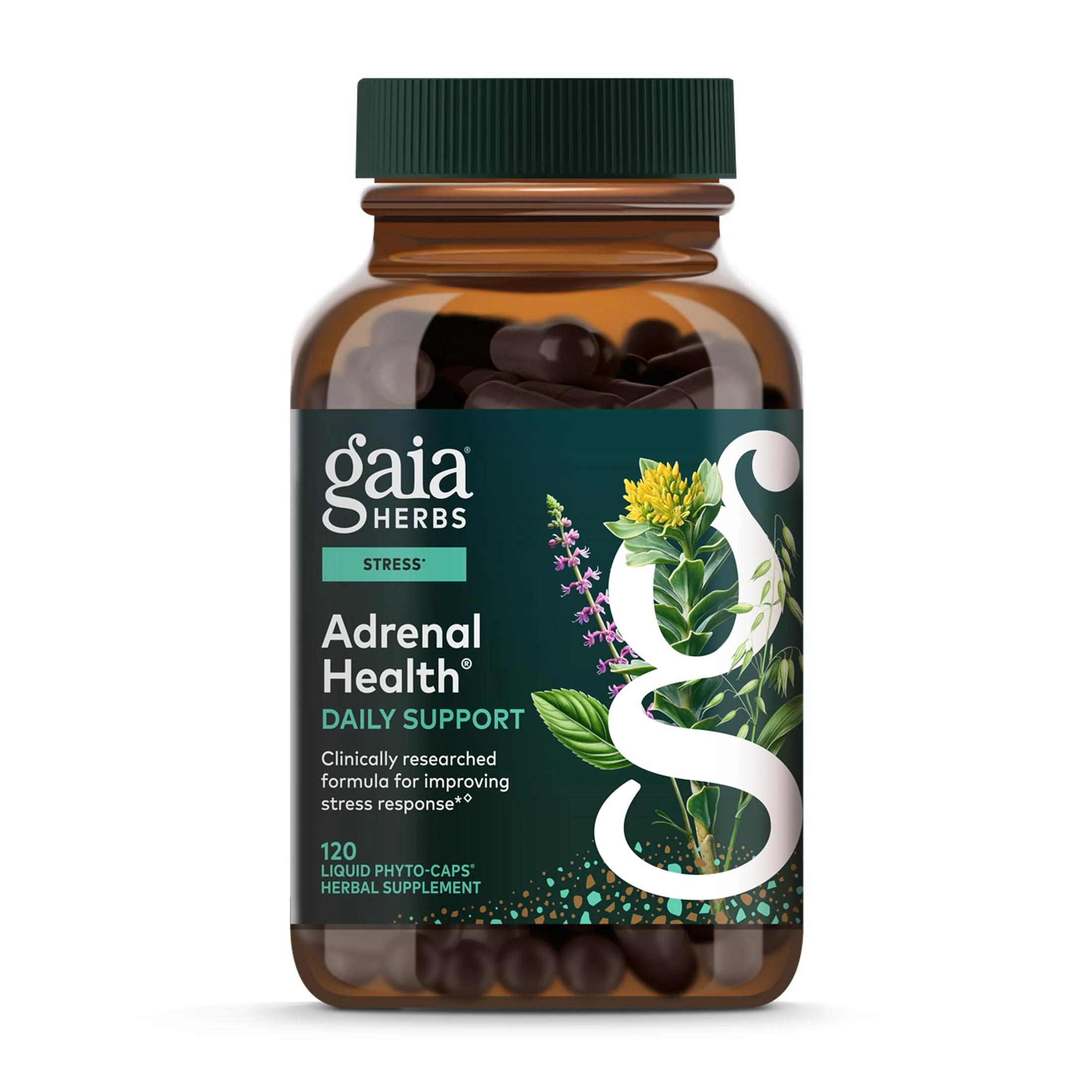 Gaia Herbs Adrenal Health Daily Support - Ashwagandha, Holy Basil & Schisandra | 120 Vegan Liquid Phyto-Caps (60 Servings) - Image 10
