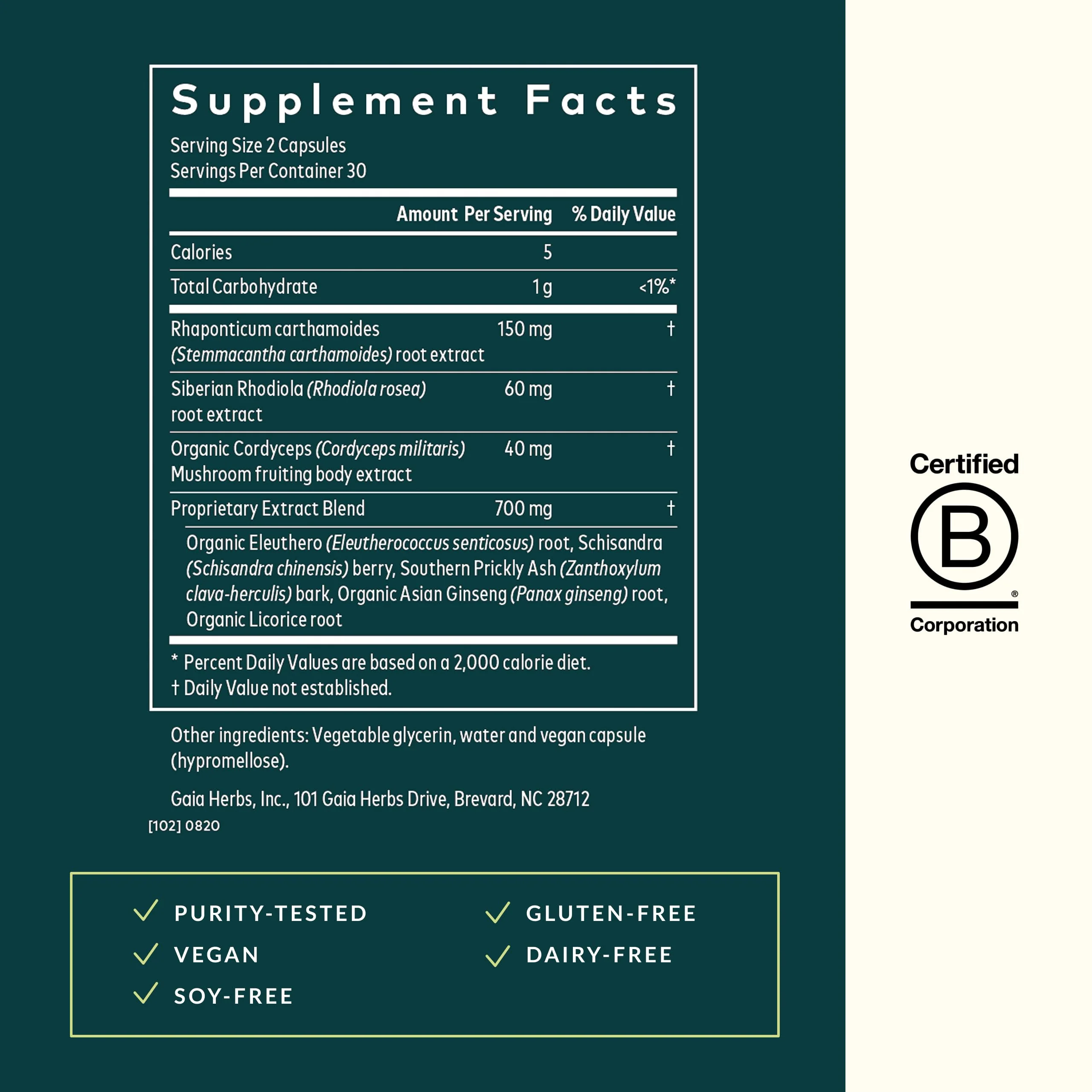 Gaia Herbs Adrenal Health Jumpstart | Adaptogenic Blend for Energy & Stress Support | 60 Vegan Liquid Phyto-Capsules - Image 12