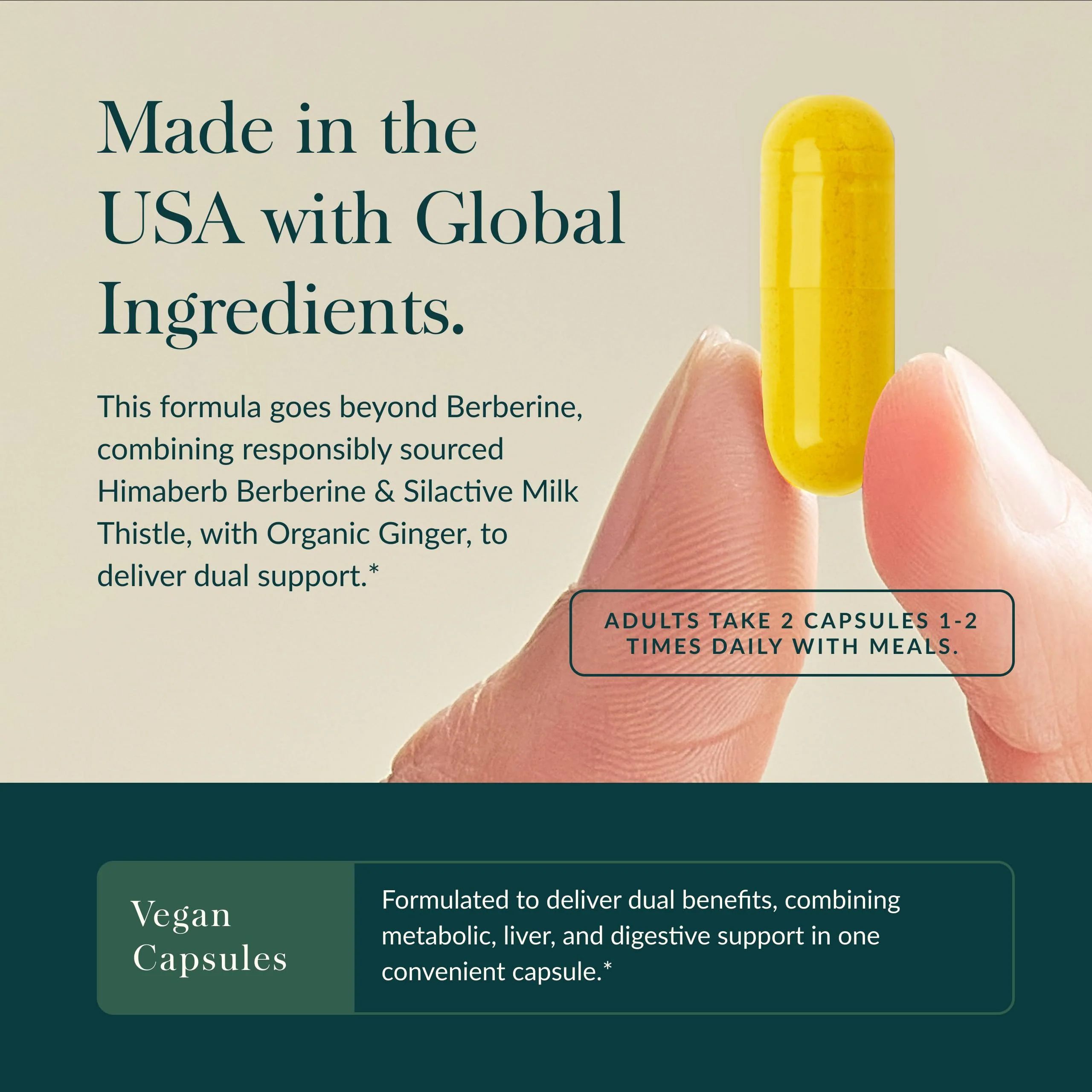 Gaia Herbs Berberine & Milk Thistle — Liver Support, Metabolism & Digestive Wellness | 60 Vegan Capsules - Image 4