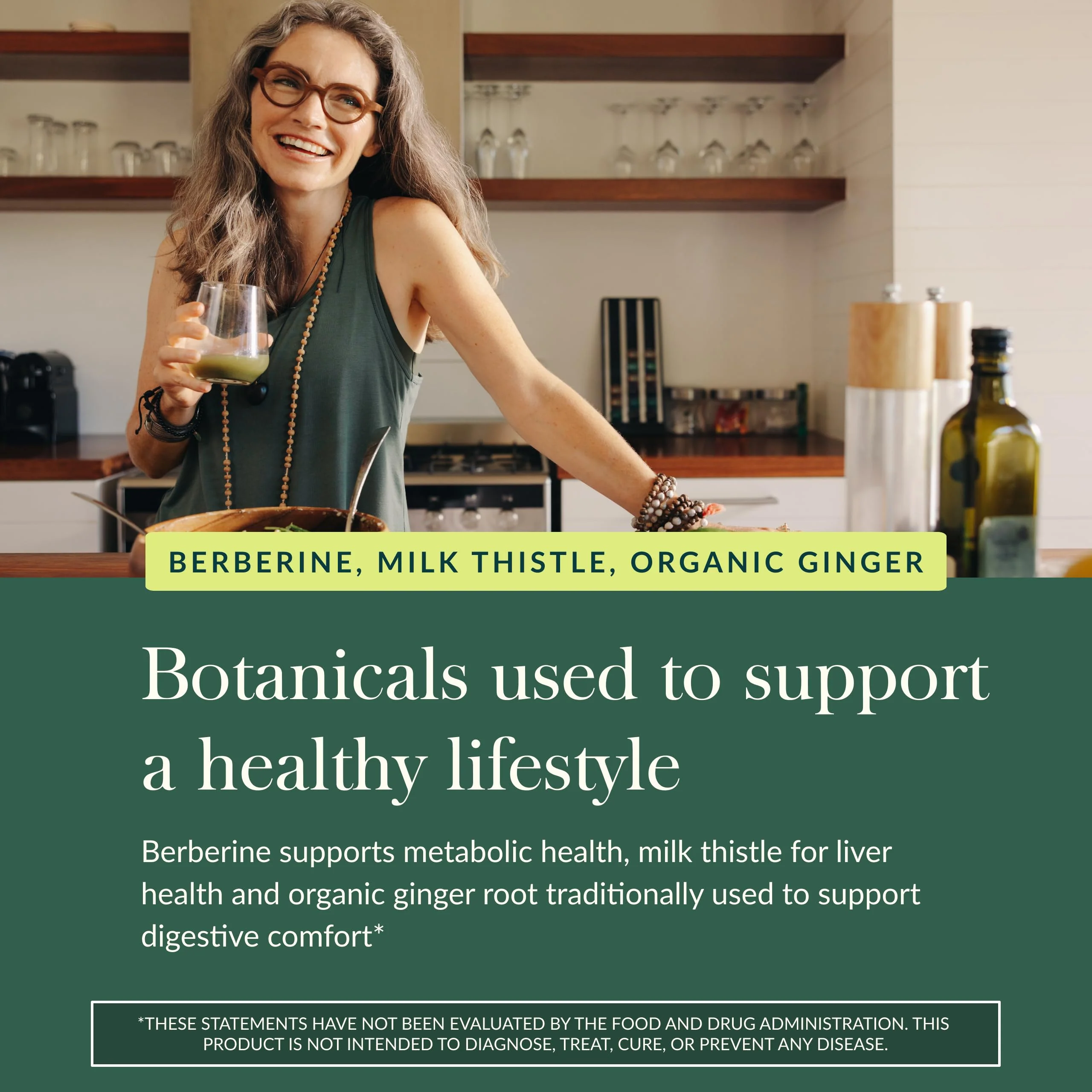Gaia Herbs Berberine & Milk Thistle — Liver Support, Metabolism & Digestive Wellness | 60 Vegan Capsules - Image 5