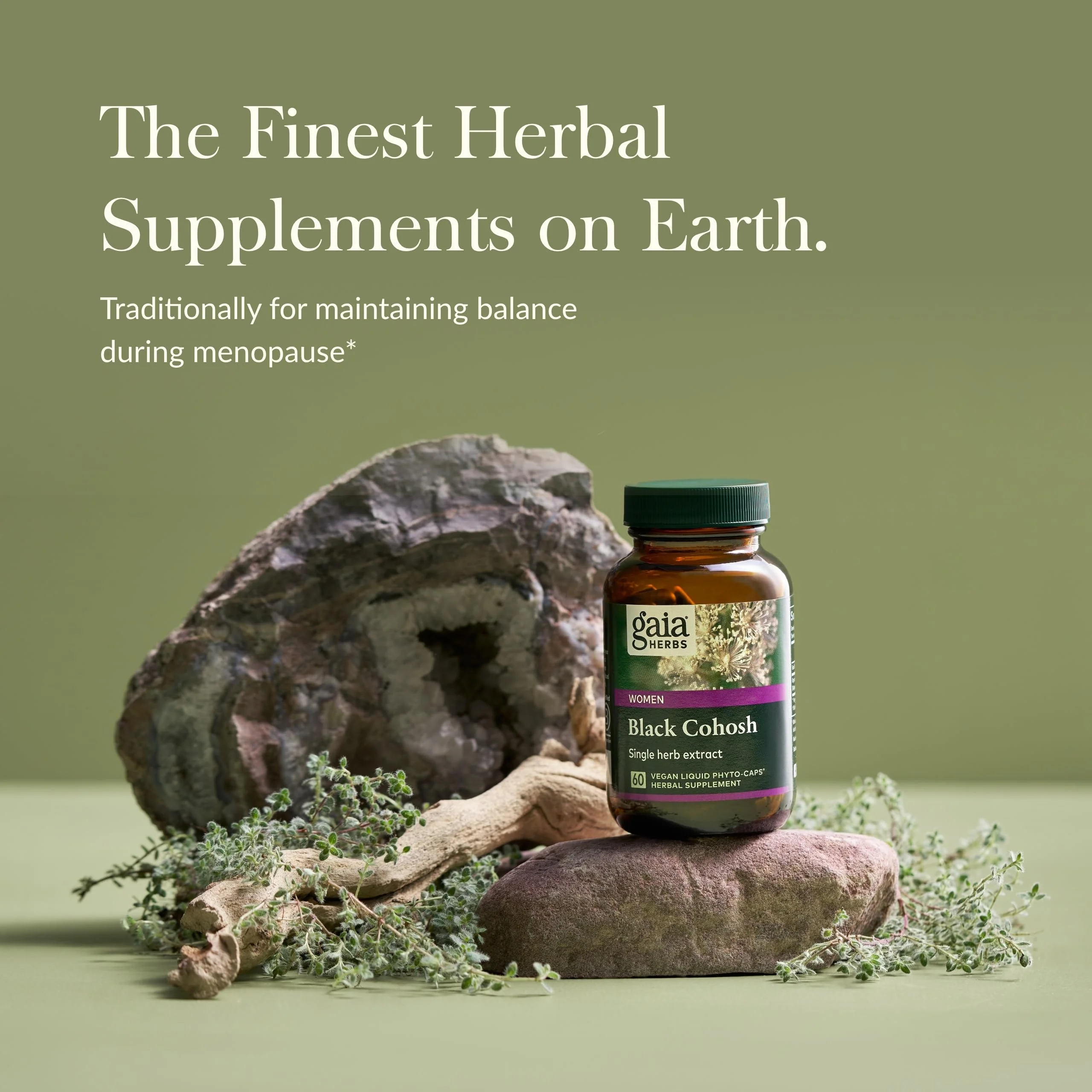 Gaia Herbs Black Cohosh – Menopause Support & Hormone Balance | 60 Vegan Capsules - Image 2