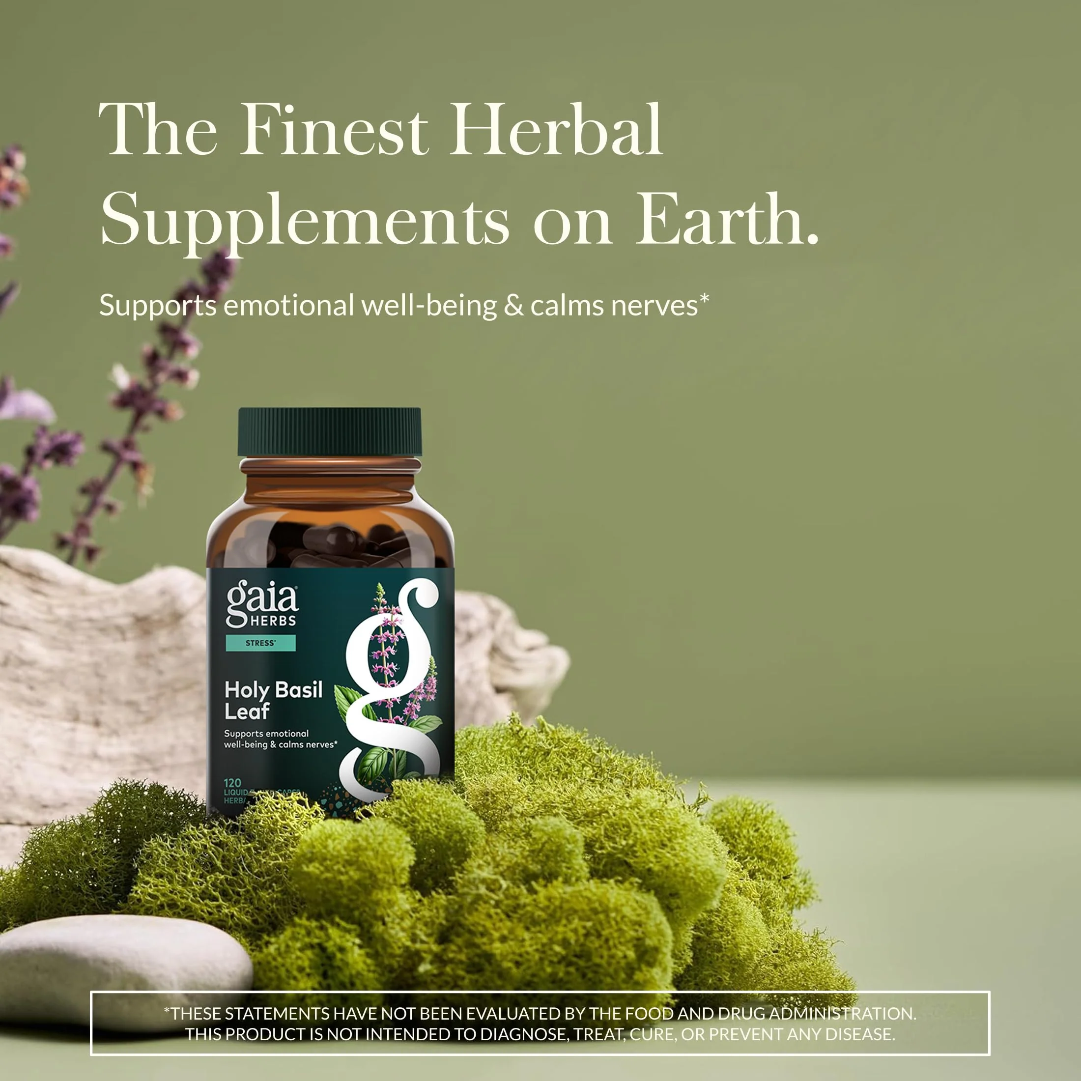 Gaia Herbs Holy Basil Leaf | Adaptogenic Ayurvedic Stress Support | 120 Vegan Liquid Phyto-Caps (60 Servings) - Image 11