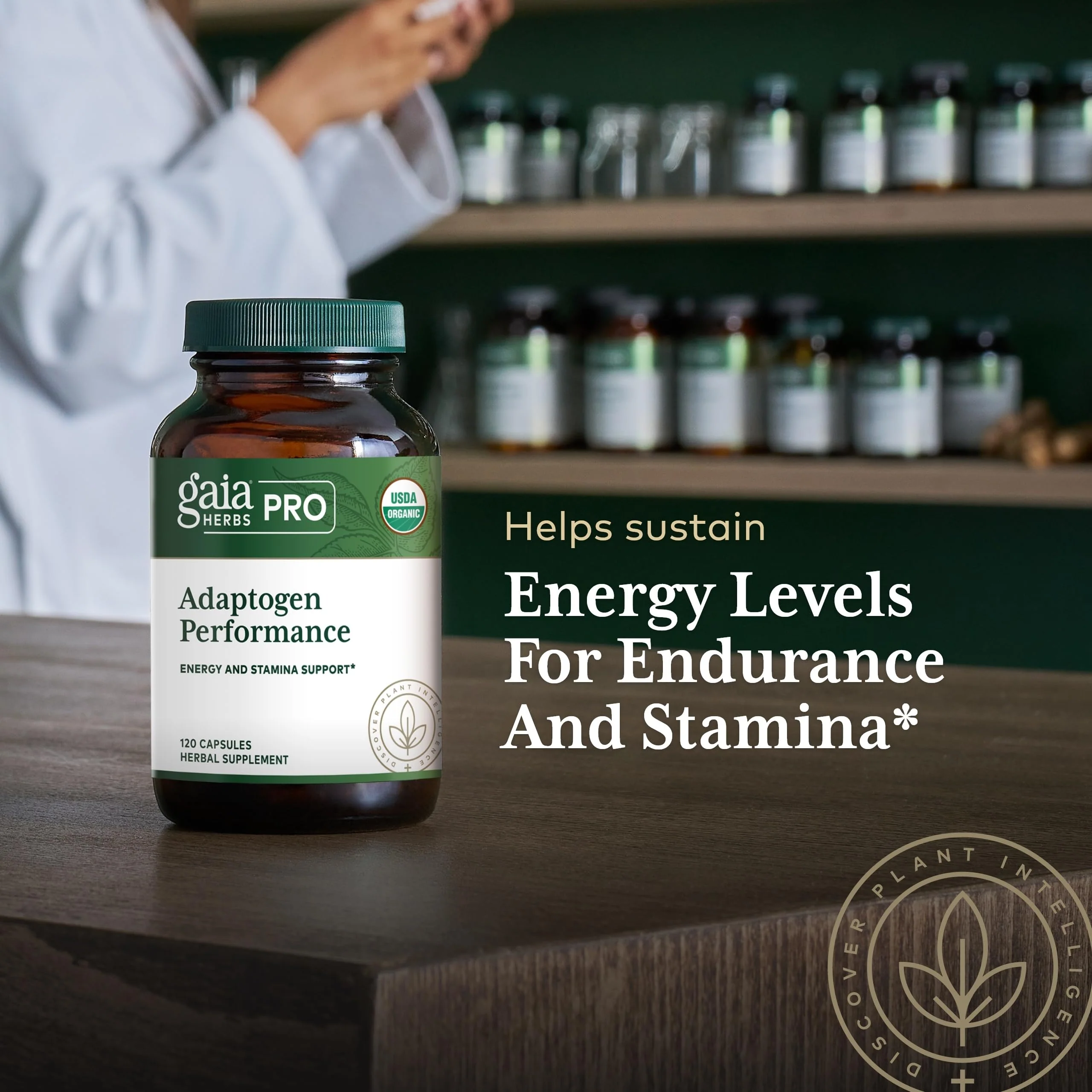 GAIA HERBS PRO Adaptogen Performance - Endurance & Energy Support with Cordyceps & Ashwagandha (120 Capsules, 60 Servings) - Image 5