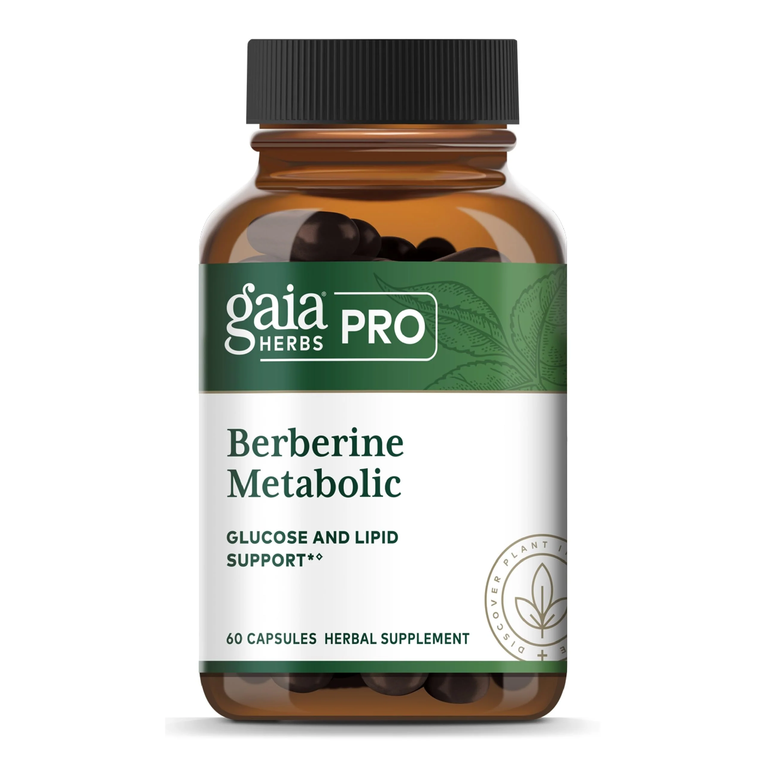 GAIA HERBS PRO Berberine Metabolic - Berberine HCI Supplement, Vegan, Gluten-Free | 60 Capsules - Image 8