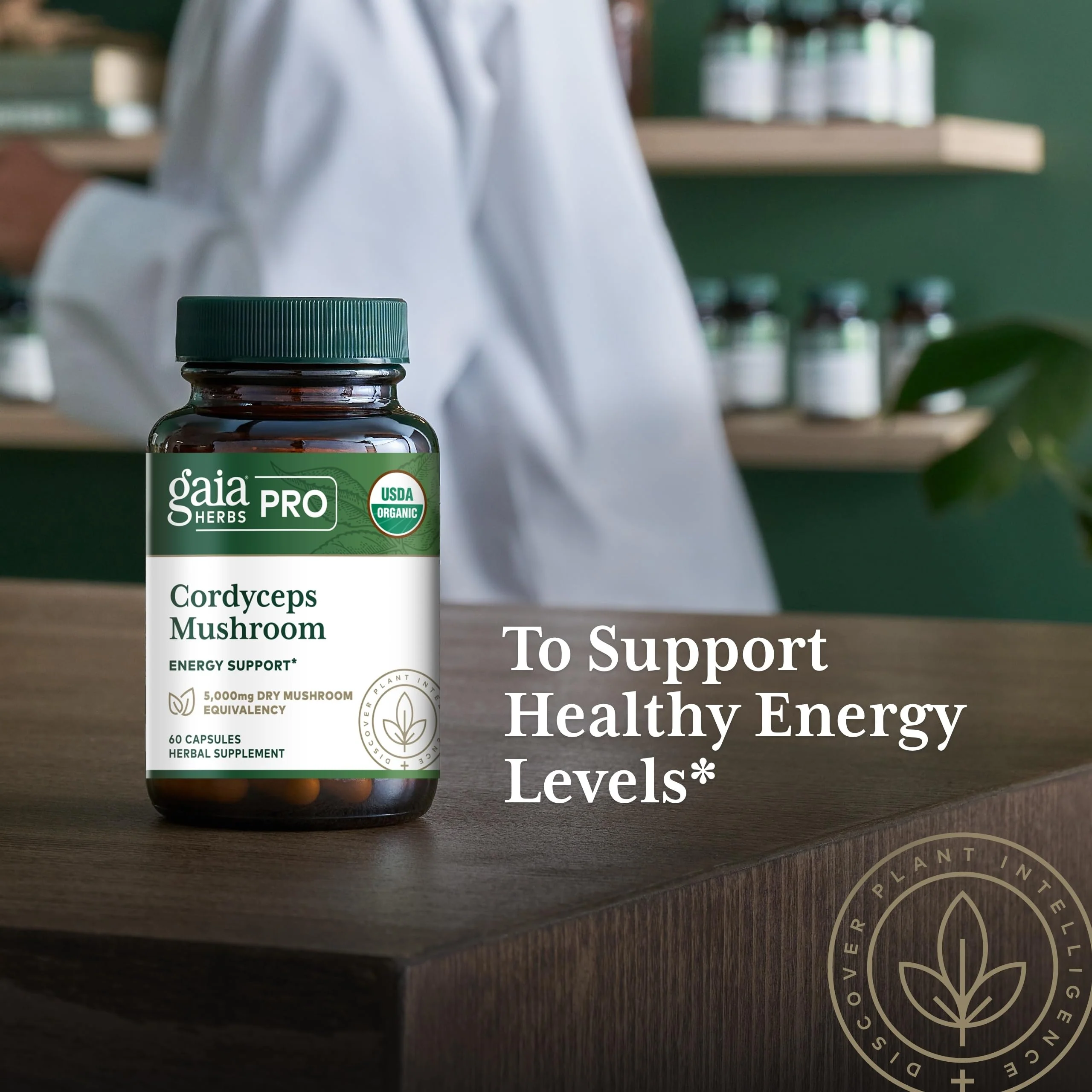 GAIA HERBS PRO Cordyceps Mushroom - 60 Caps | 5,000 mg per 2 Caps | Adaptogenic Energy - Image 12