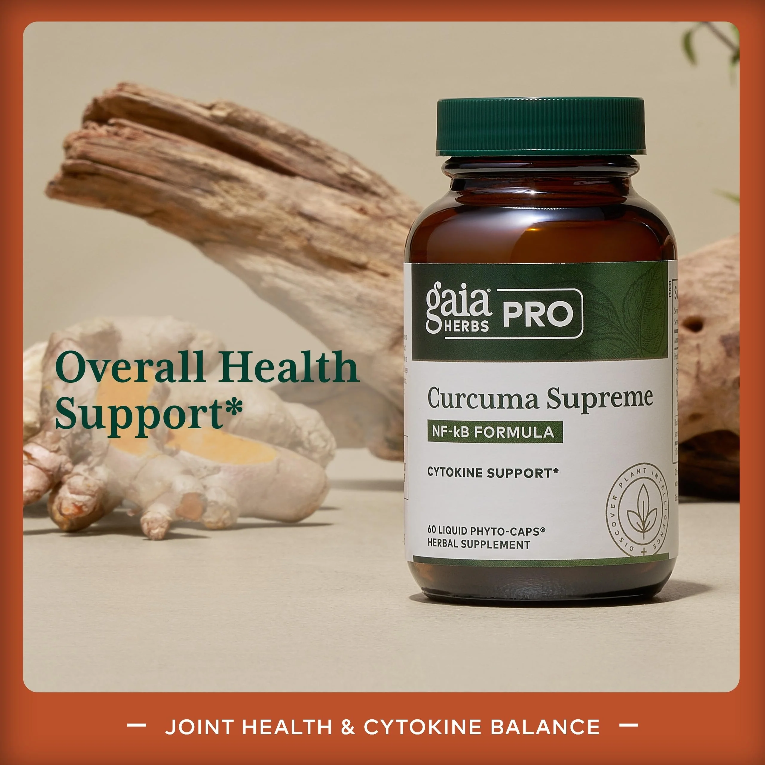 GAIA HERBS PRO Curcuma Supreme – Immune Support, Turmeric + Black Pepper, Organic, 60 Servings - Image 3
