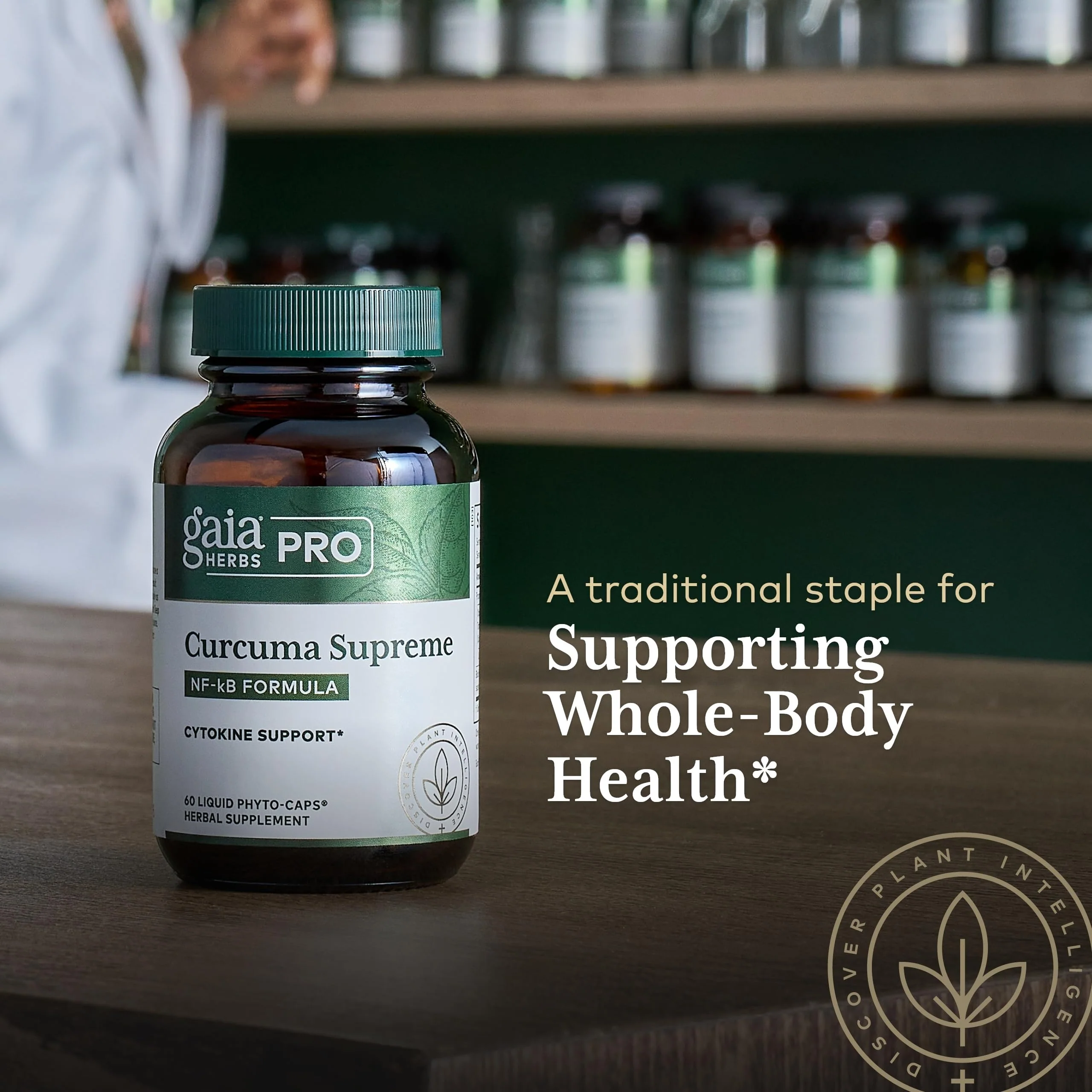 GAIA HERBS PRO Curcuma Supreme NF-kB Immune Support | Turmeric + Black Pepper - 120 Caps - Image 6