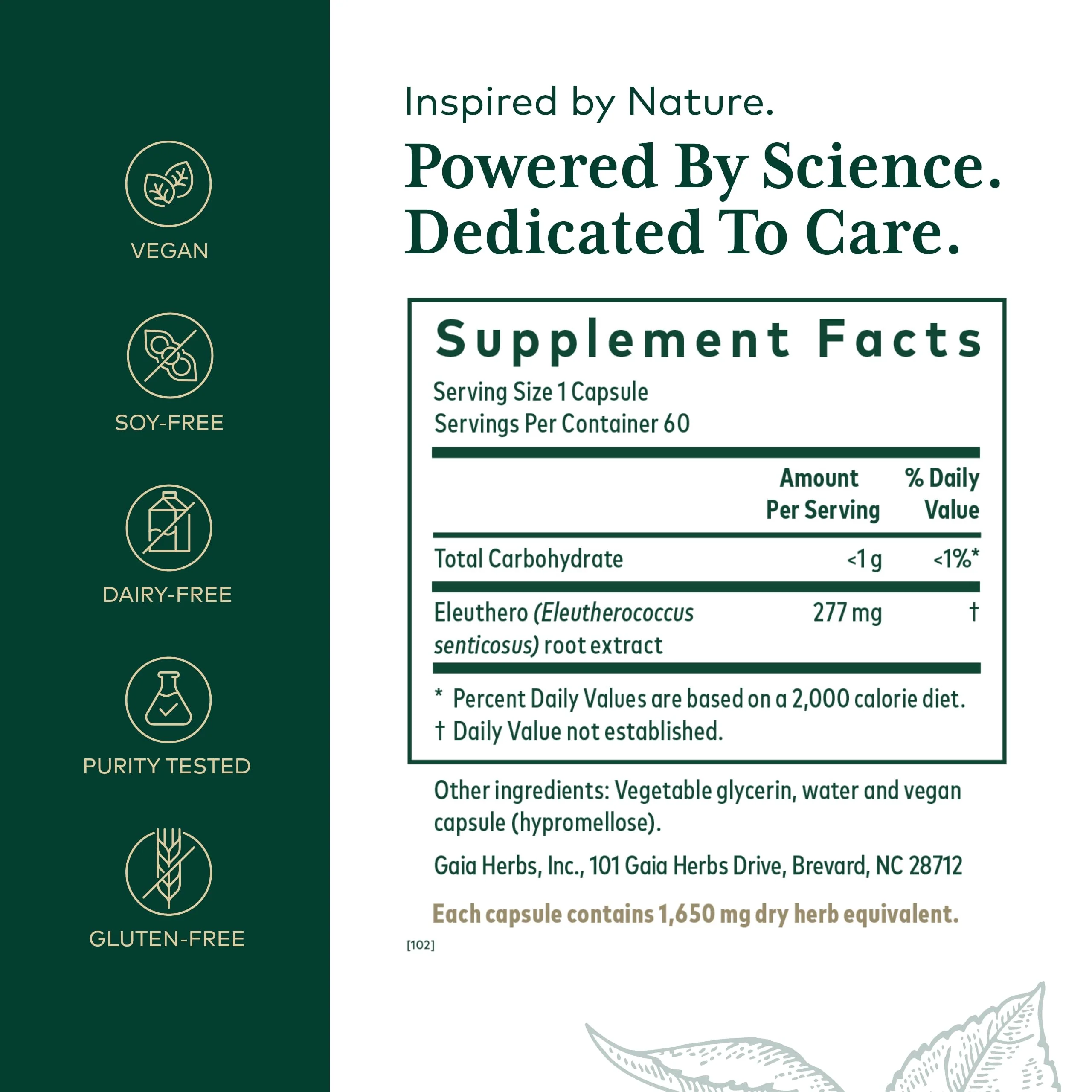 Gaia Herbs PRO Eleuthero - Adaptogen Supplement for Stress & Energy | 60 Vegan Liquid Phyto-Capsules (60 Servings) - Image 9