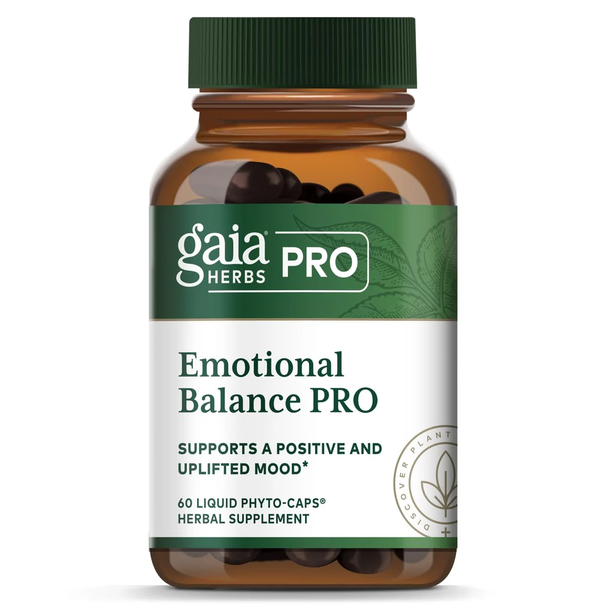GAIA HERBS PRO Emotional Balance | Stress & Cognitive Health | Vegan 60 Servings