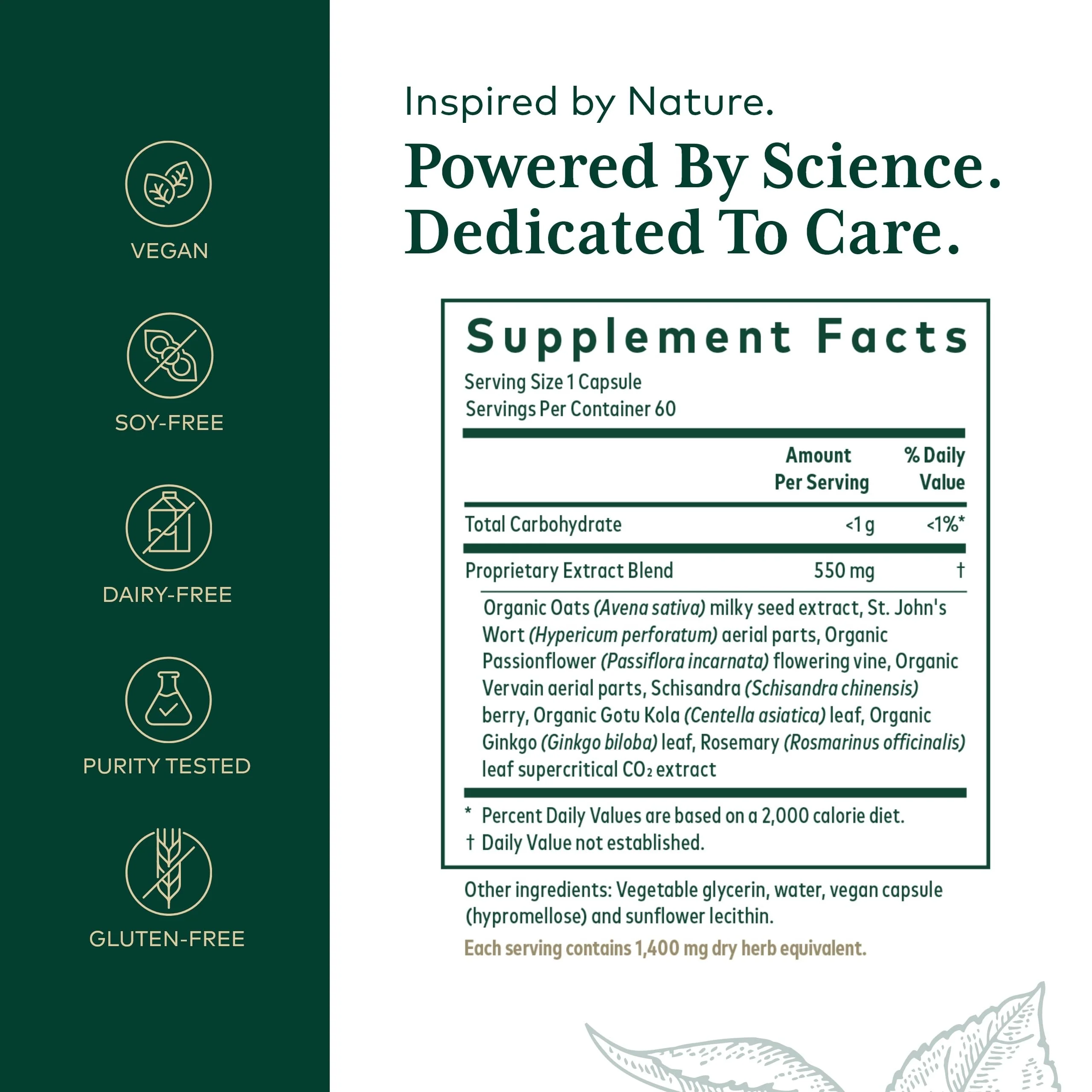 GAIA HERBS PRO Emotional Balance | Stress & Cognitive Health | Vegan 60 Servings - Image 2