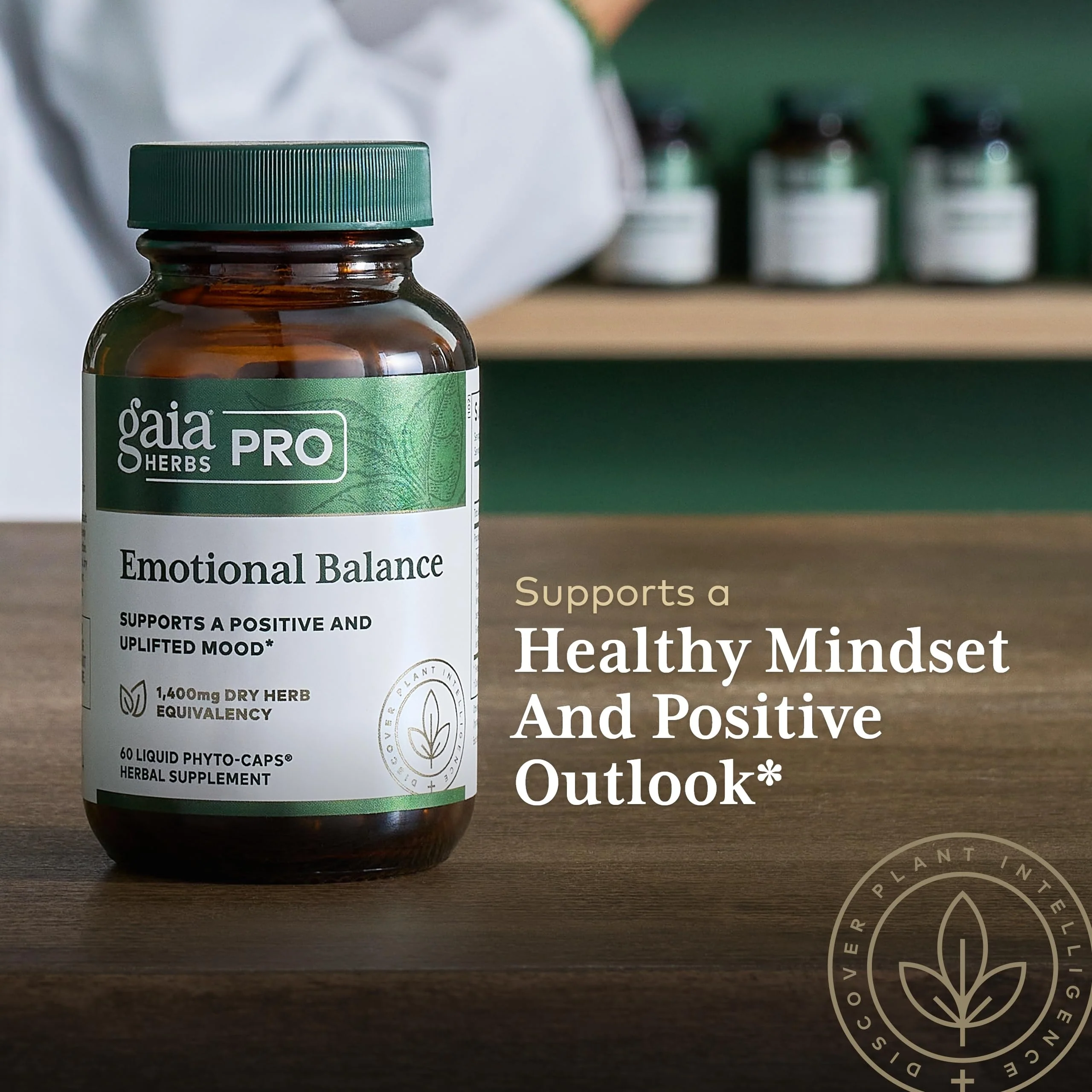 GAIA HERBS PRO Emotional Balance | Stress & Cognitive Health | Vegan 60 Servings - Image 5