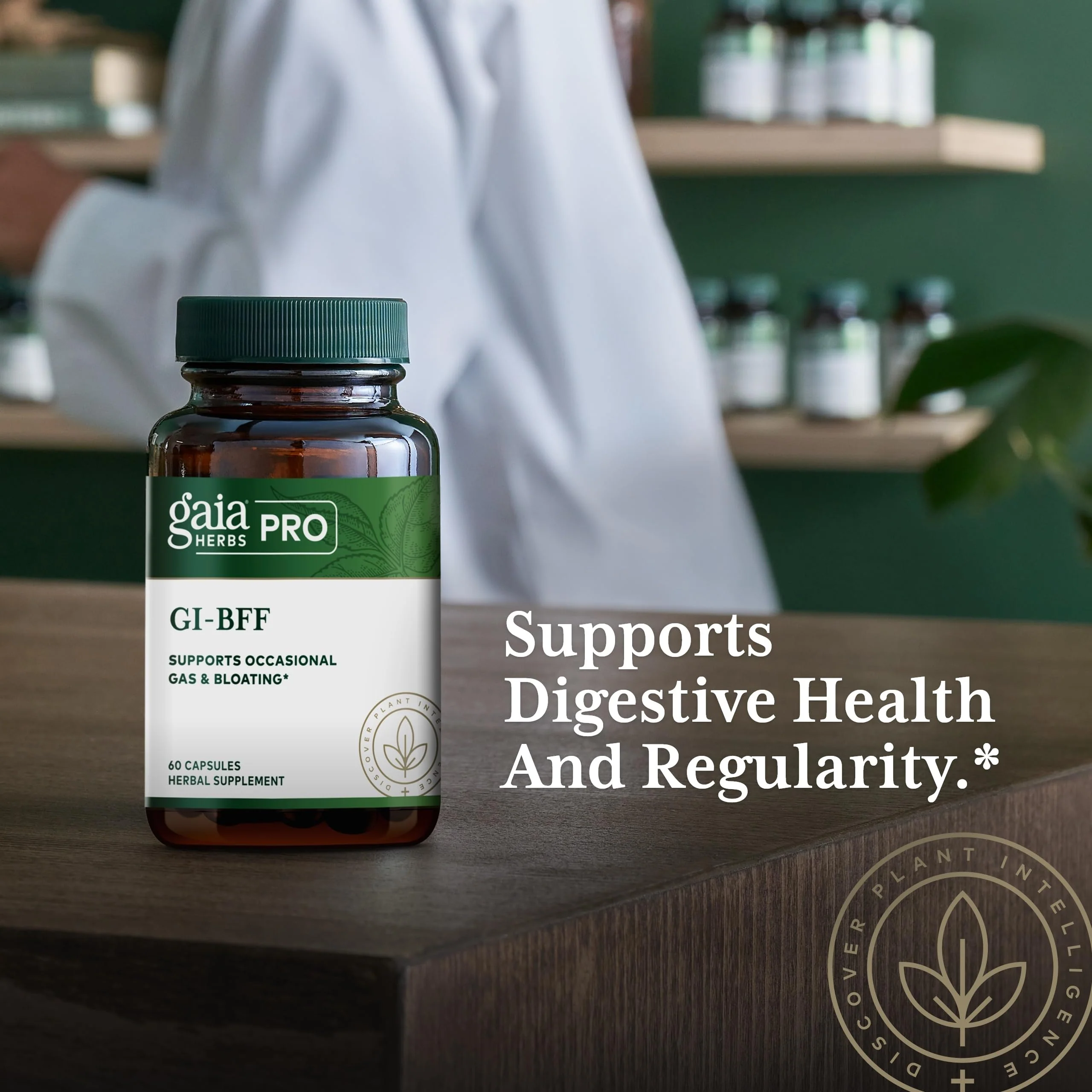 GAIA Herbs PRO GI-BFF Digestive Health | Benegut, Organic Fennel & Cinnamon Bark - 60 Caps - Image 5