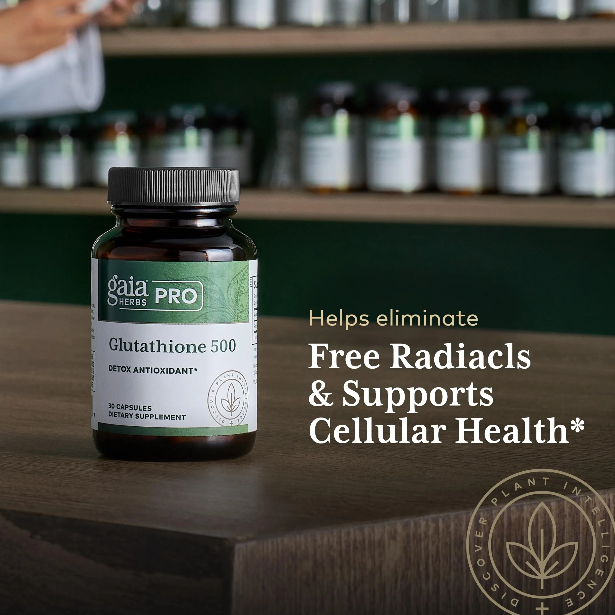 GAIA HERBS PRO Glutathione 500 - Antioxidant Support | 30 Servings | Vegan & Gluten-Free - Image 5