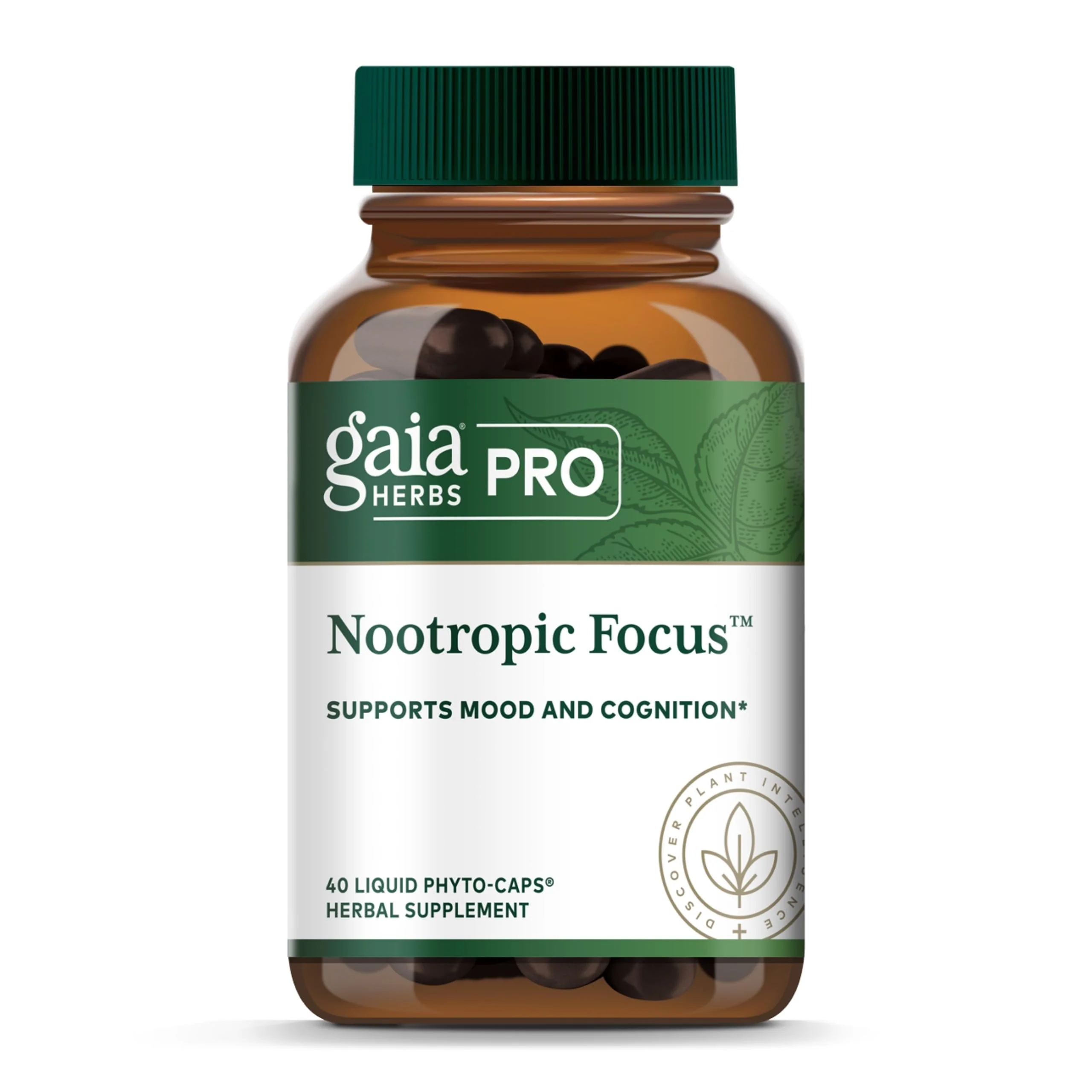GAIA HERBS PRO Nootropic Focus – Brain Health & Focus Support (40 Liquid Phyto-Caps, Vegan, Gluten-Free) - Image 8